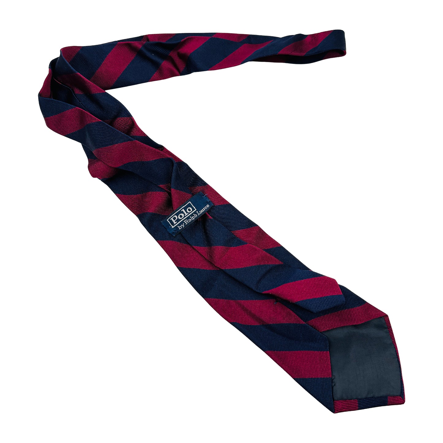 Ralph Lauren Polo Burgundy 'Diagonal Stripes' Tie (Size Regular)
