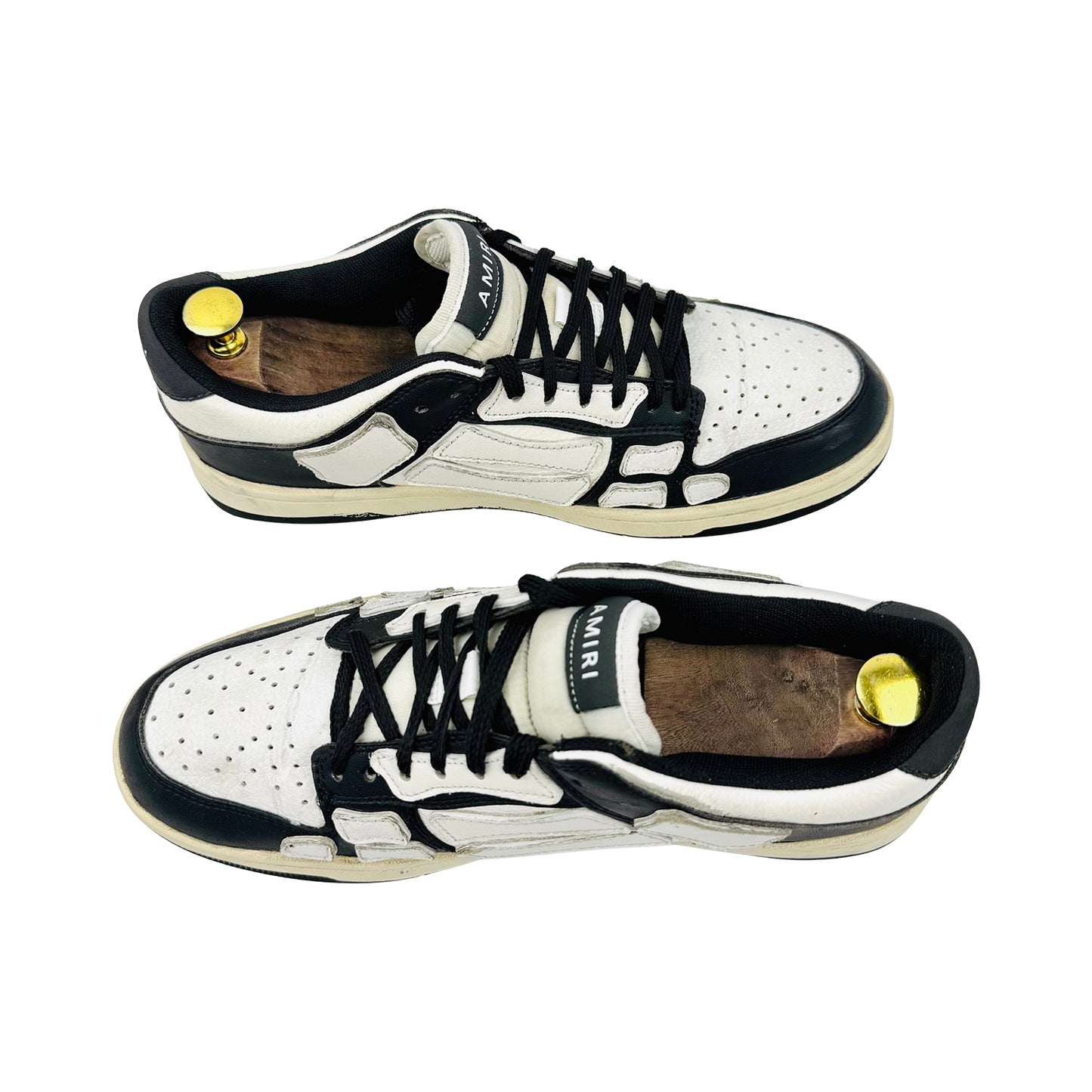 Amiri Men's Skel 'White Black' Sneakers (Size 44) - 2182001