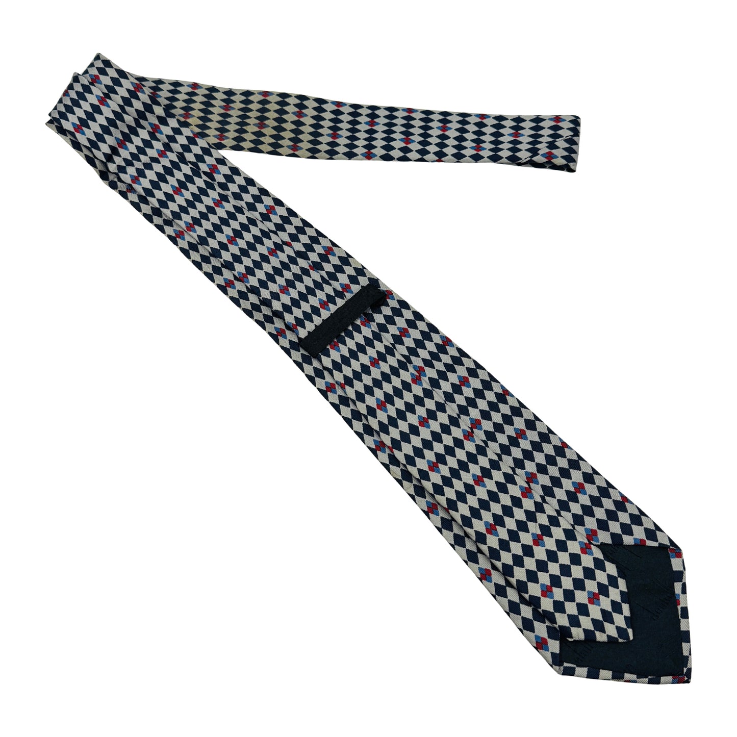 Dunhill Off-White 'Checkerboard Pattern' Tie (Size Slim Fit)