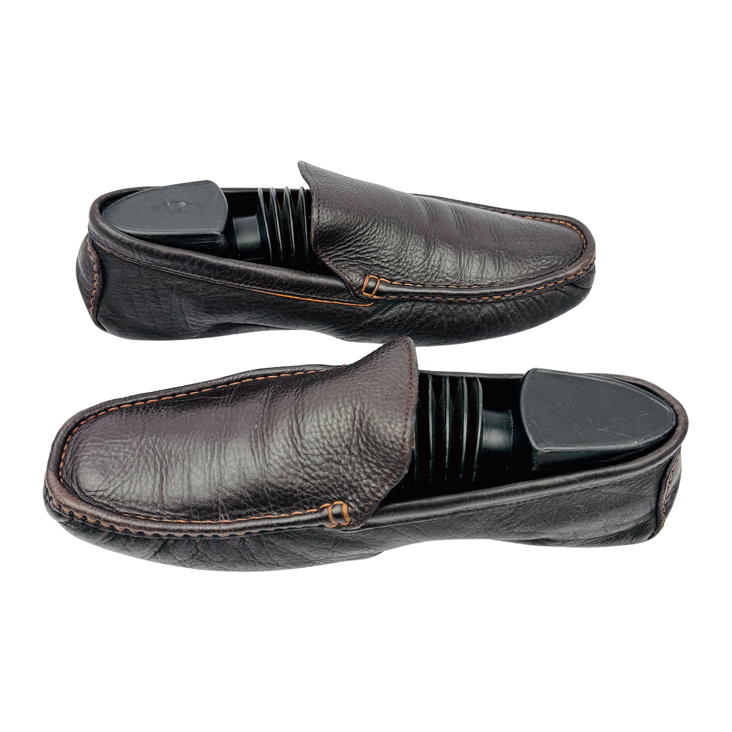 Hugo Boss Men's Brown Leather Driving Loafers (Size 41.5/42)
