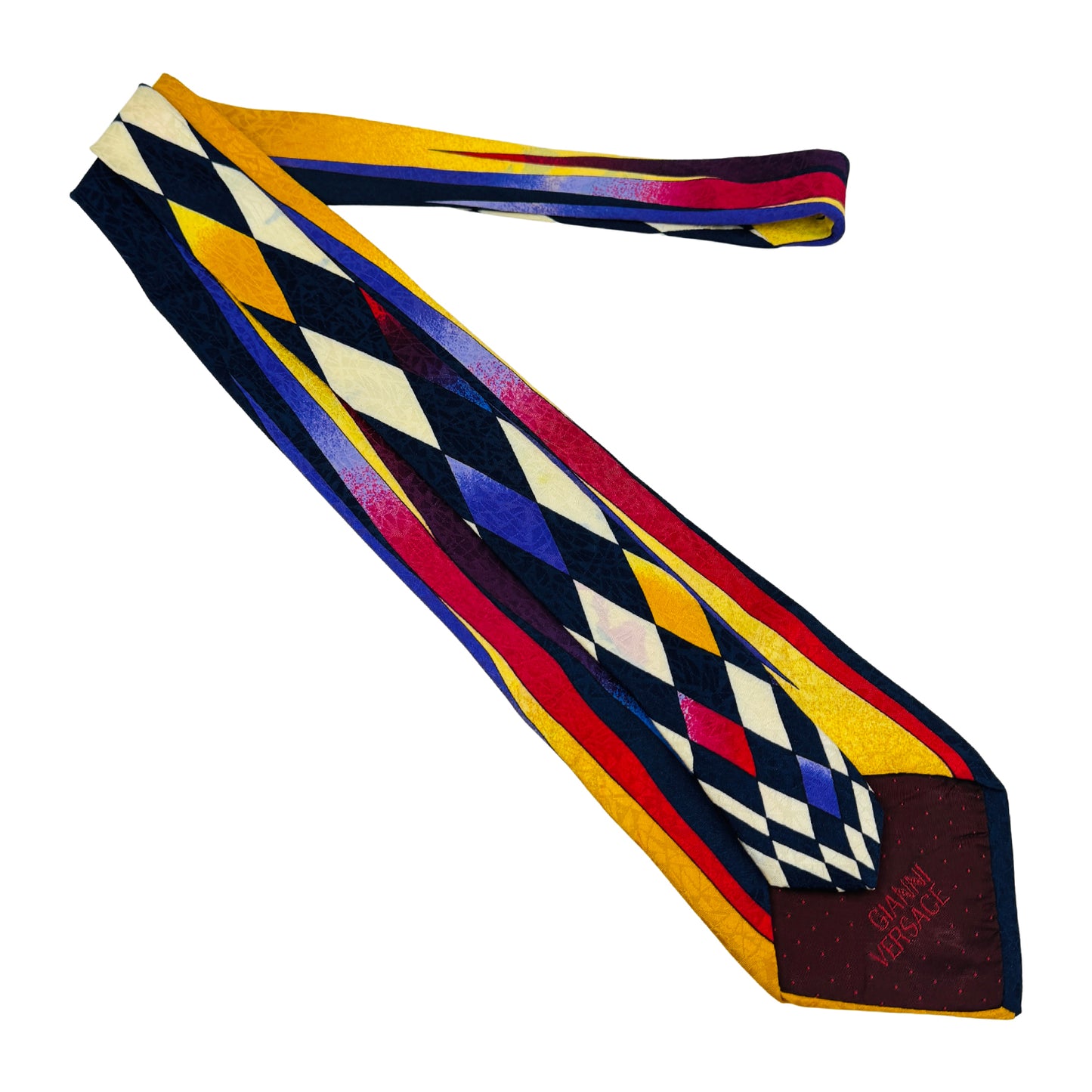 Versace Multicolor 'Geometric Pattern' Tie (Size Regular)