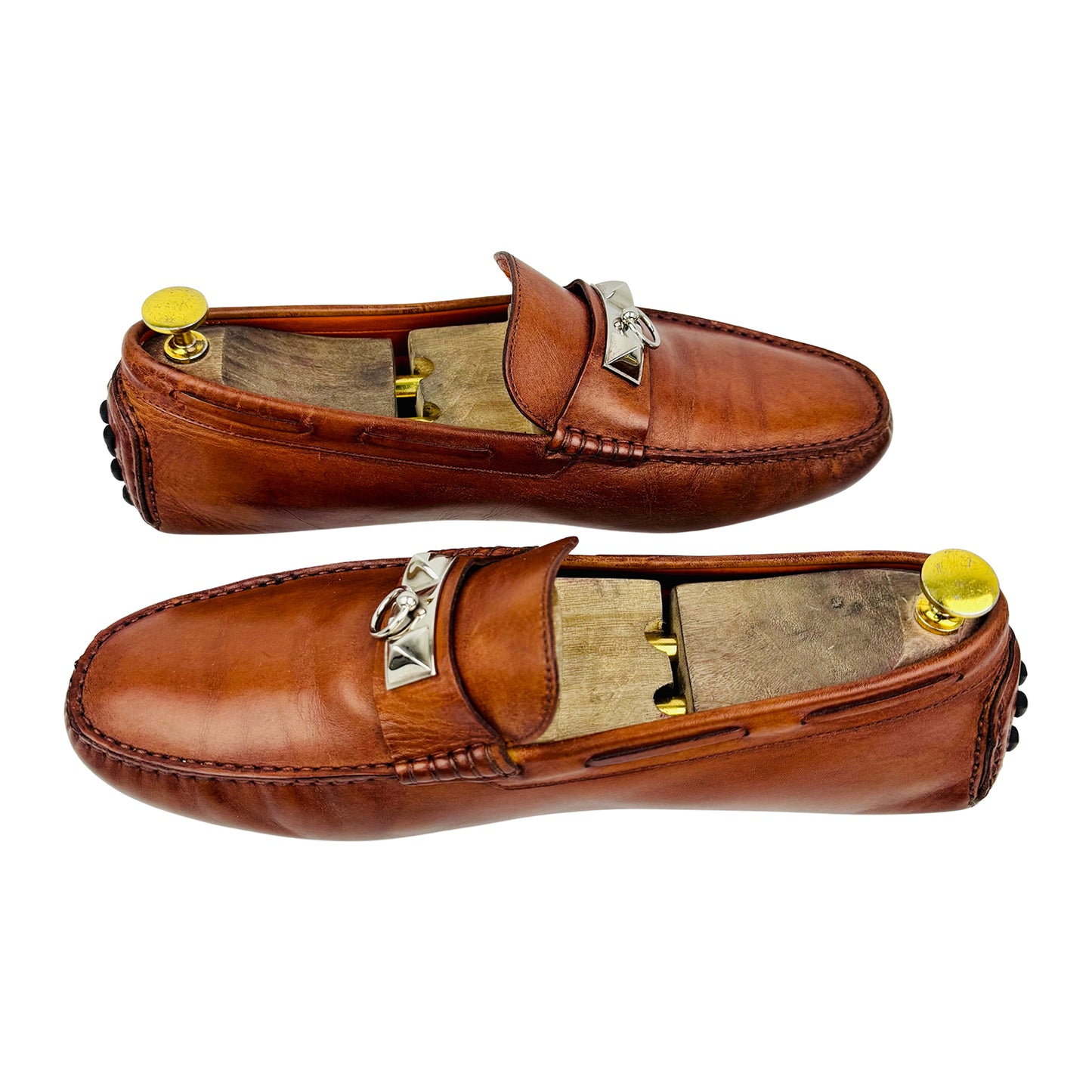 Hermès Men's Irving Smooth Calfskin Leather Loafers (Size 43)