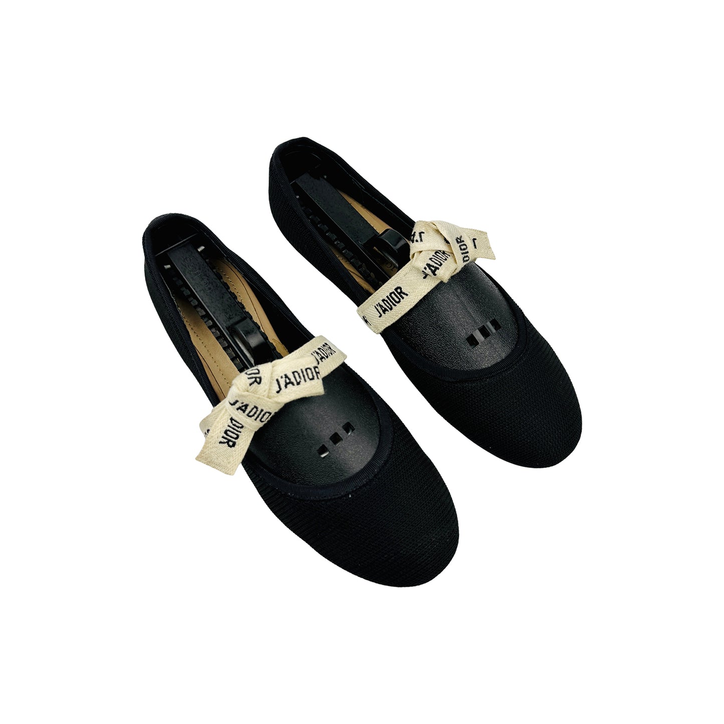 Christian Dior J'Adior Black Ballet Flats (Size 38)