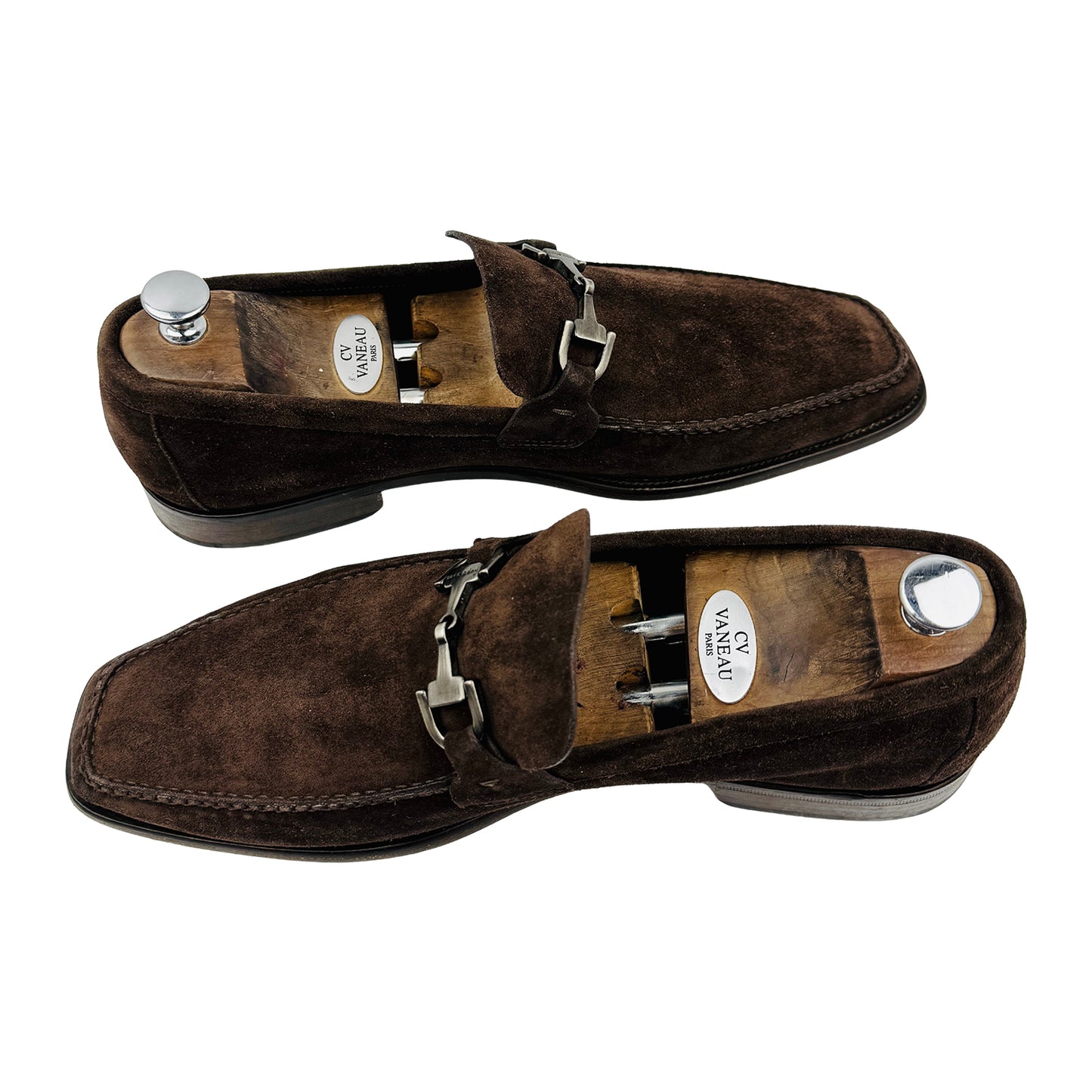 Hugo Boss Men's Dark Brown Suede Bit Loafers (Size 44.5/45)