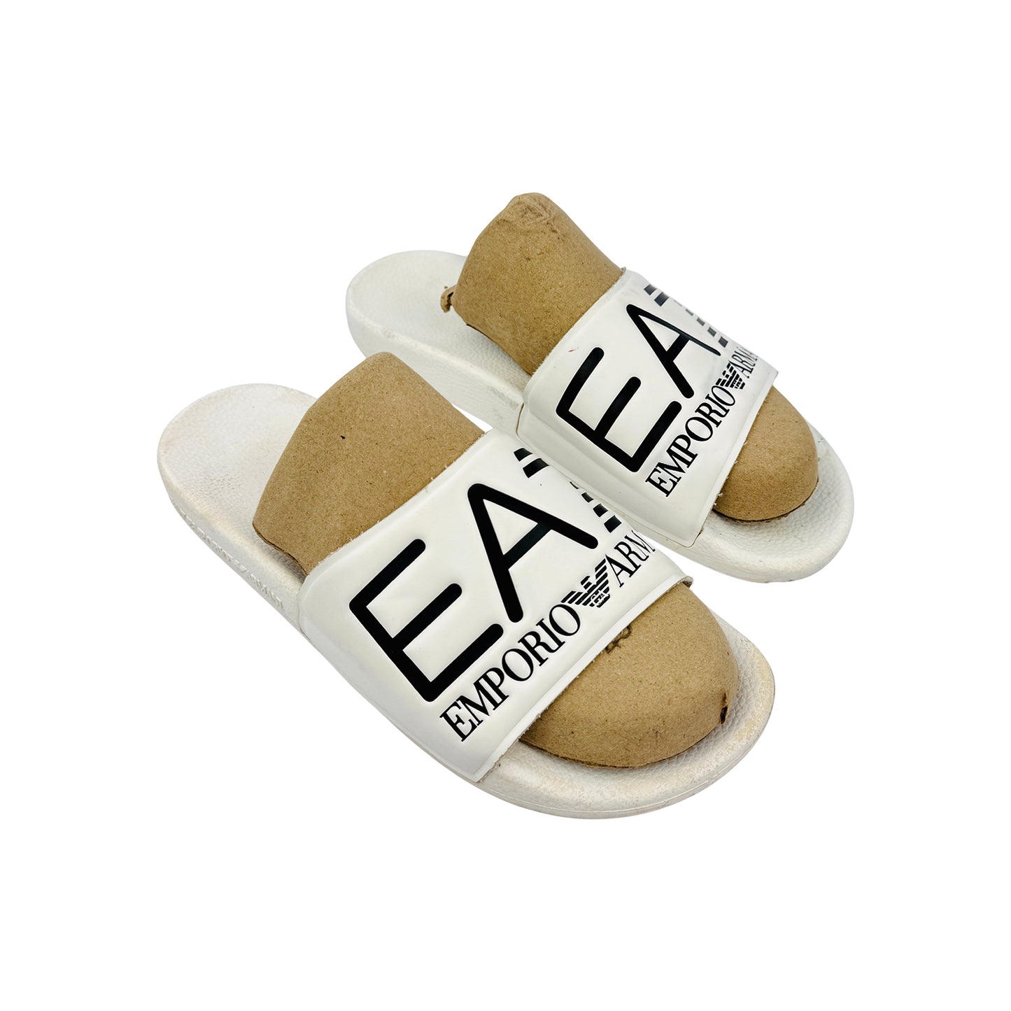 Emporio Armani EA7 Sliders with Oversized Logo Slides (Size 42/42.5) - XCP001 XCC22 00001