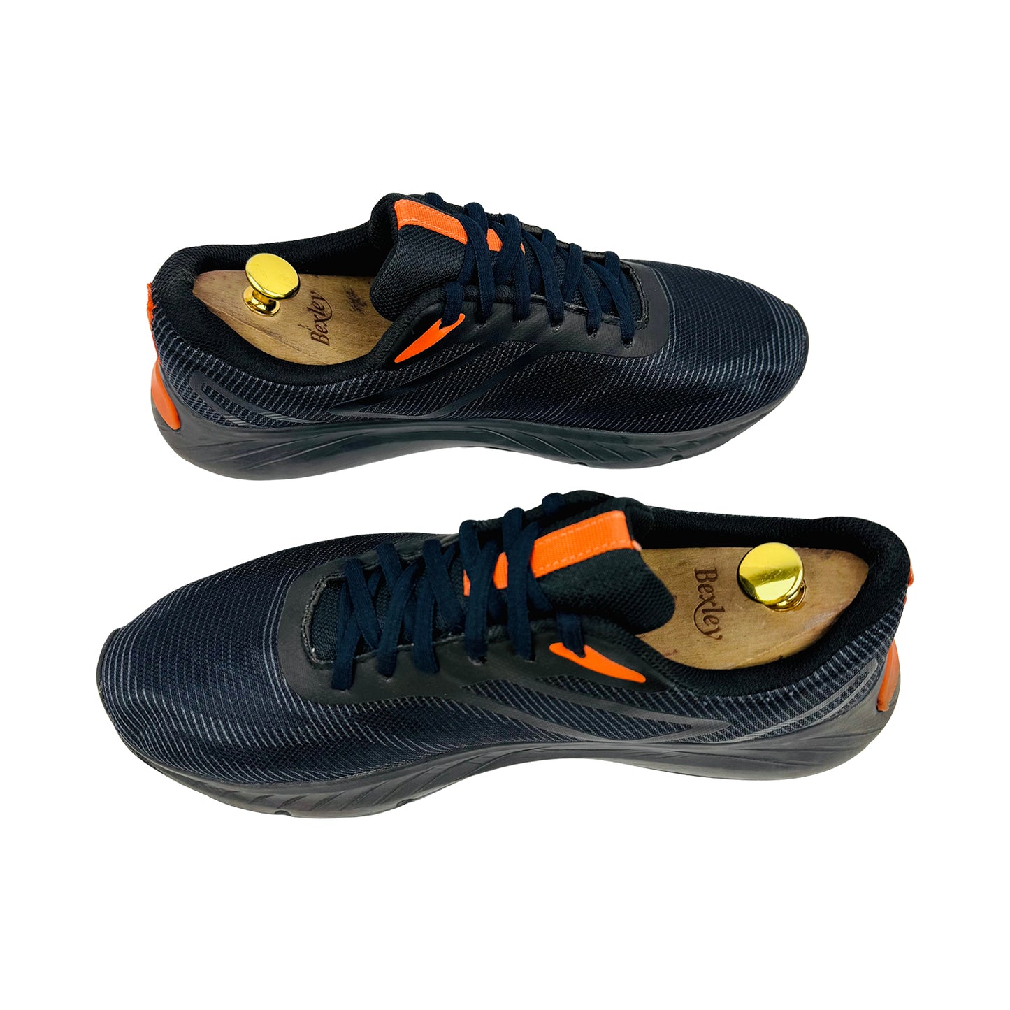 Crane Men's 'Black Orange' Shoes (Size 44)