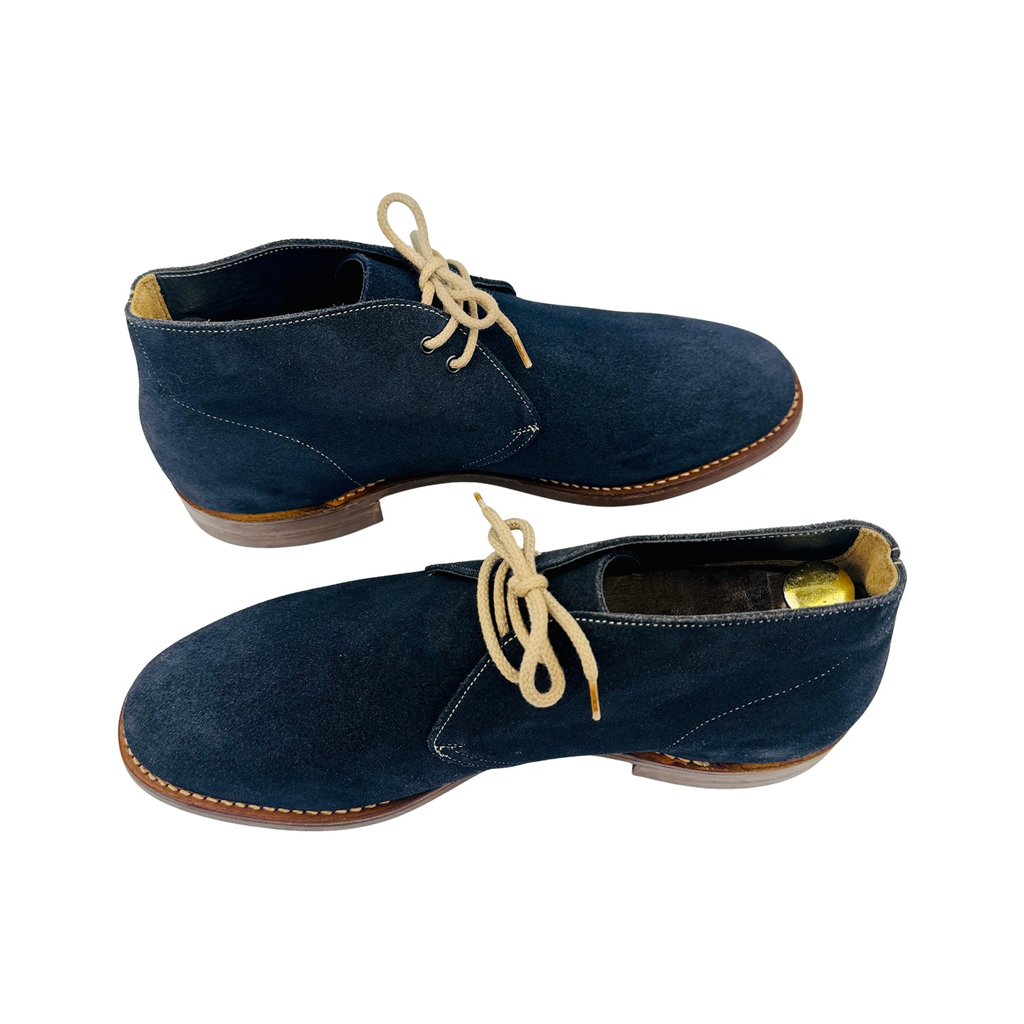 Church's Sahara Navy Blue Dainite Sole Chukka Boots (Size 42)