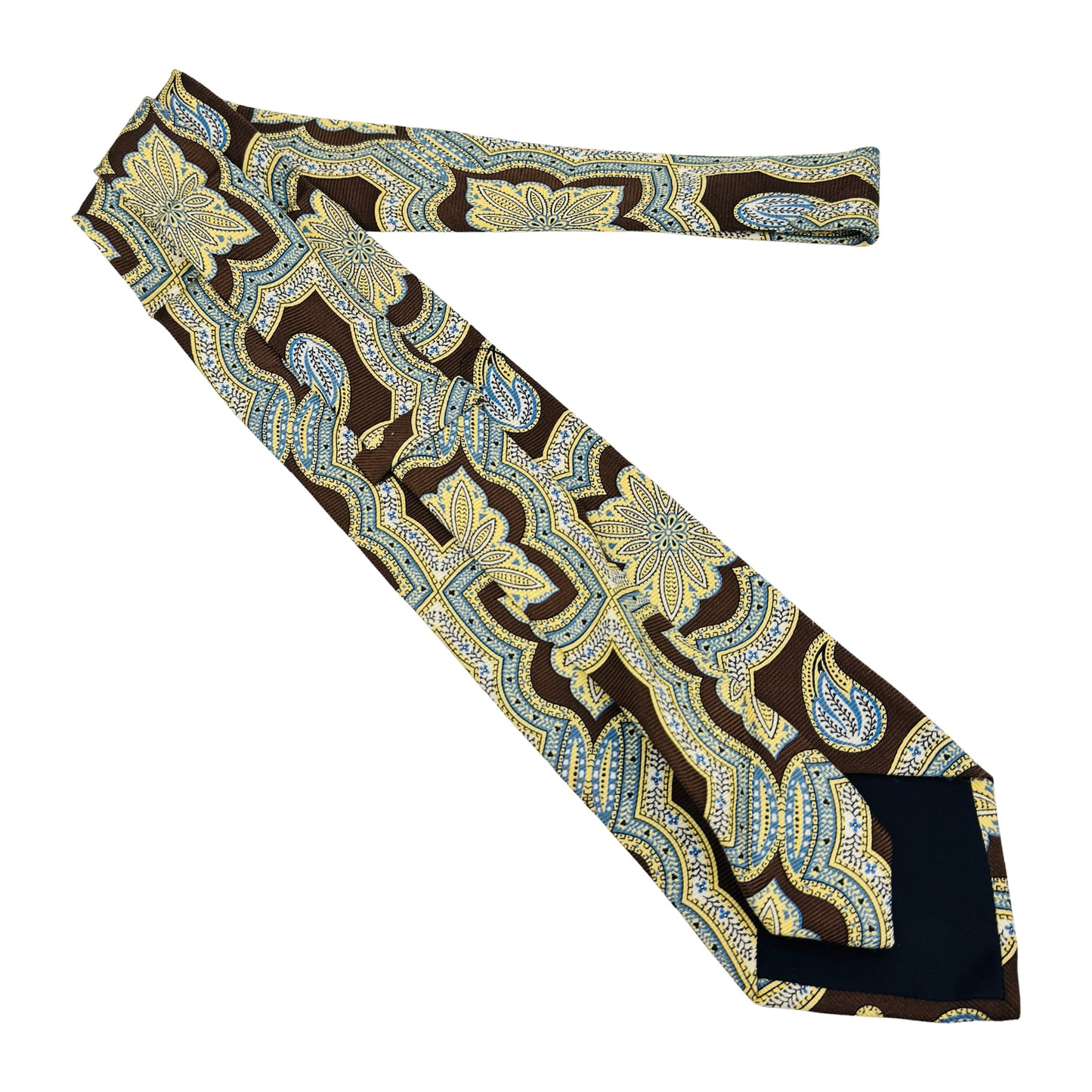Henry Brian Brown 'Floral Pattern' Tie (Size Regular)