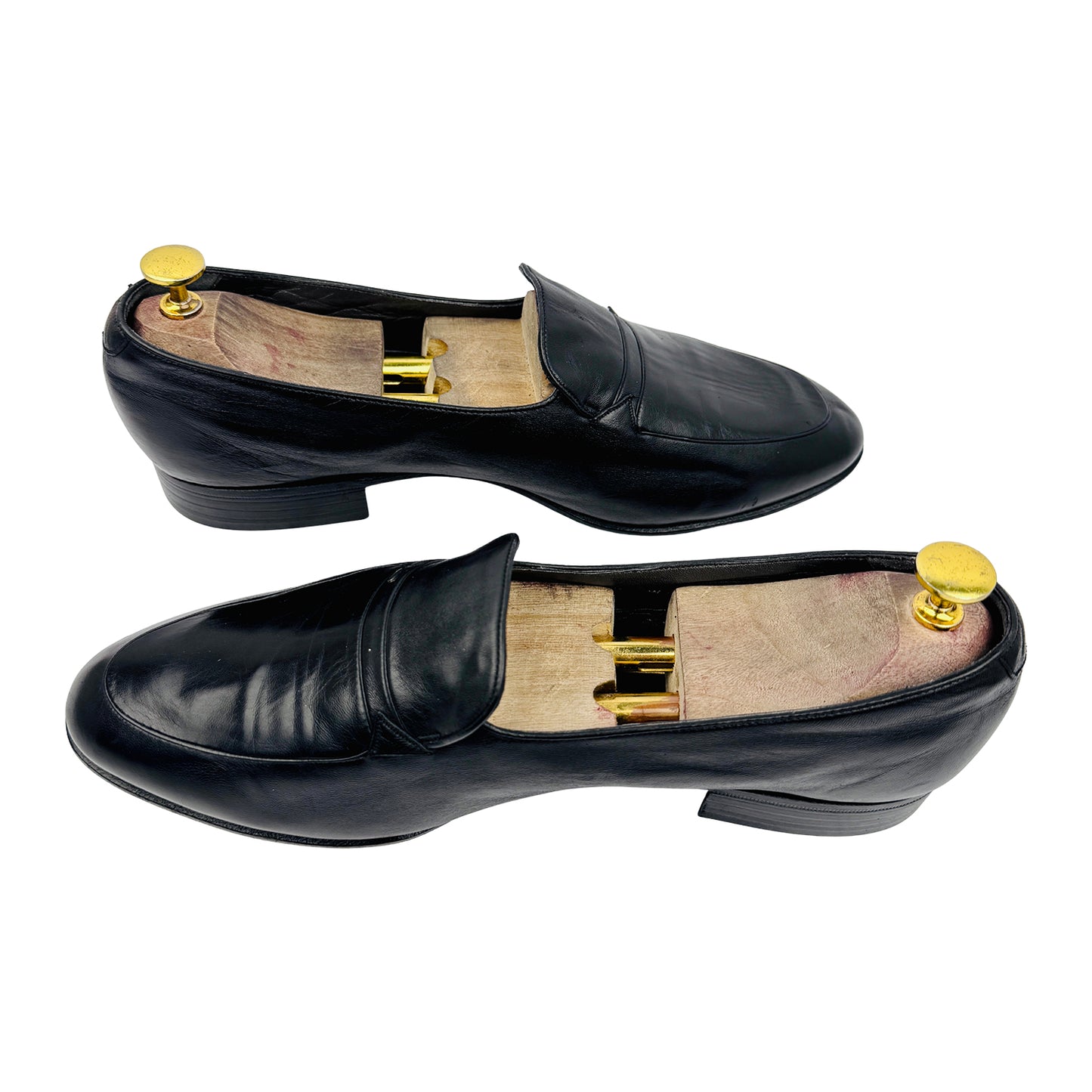 Bally Men's Oliver Black Penny Vintage Loafers (Size 43.5/44)