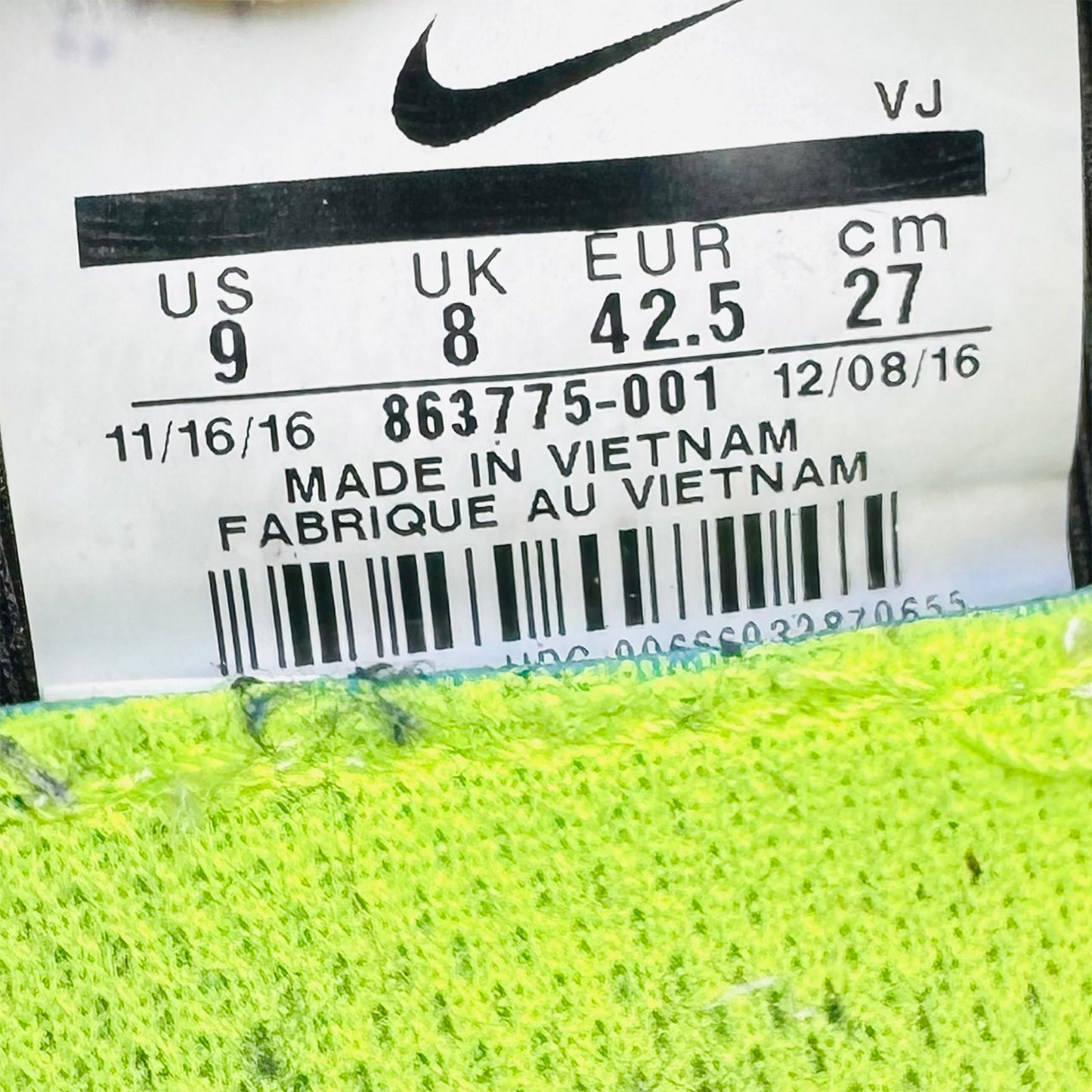 Nike Free RN Distance 2 Sneakers (Size 42/42.5) - 863775-001