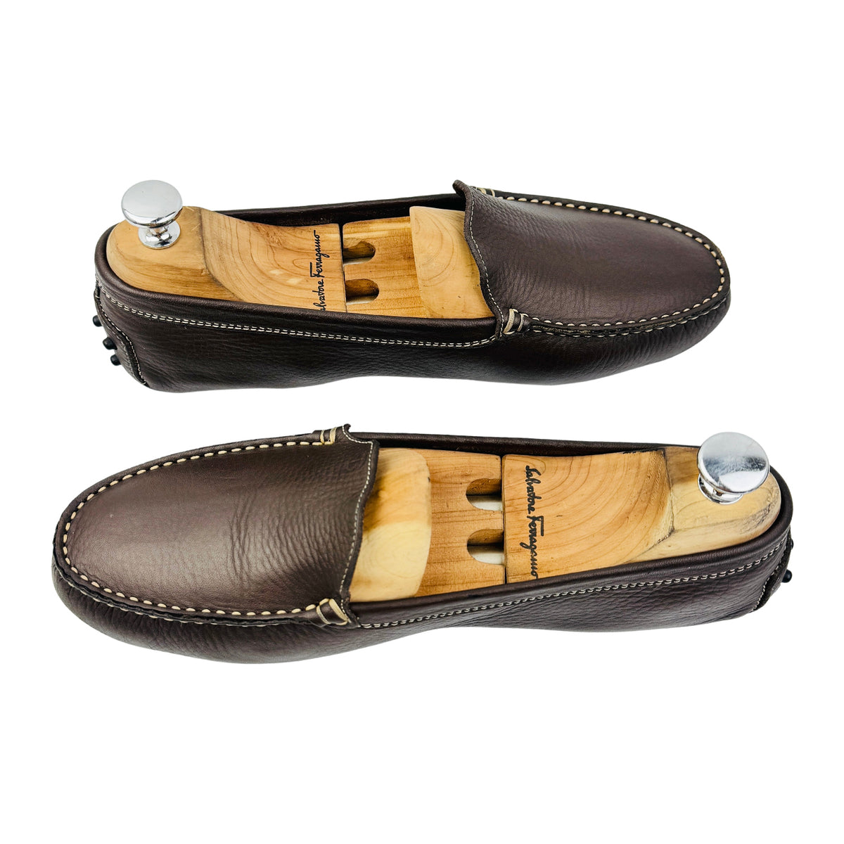 Tods Dark Brown Leather Italian Loafers (Size 40/40.5)