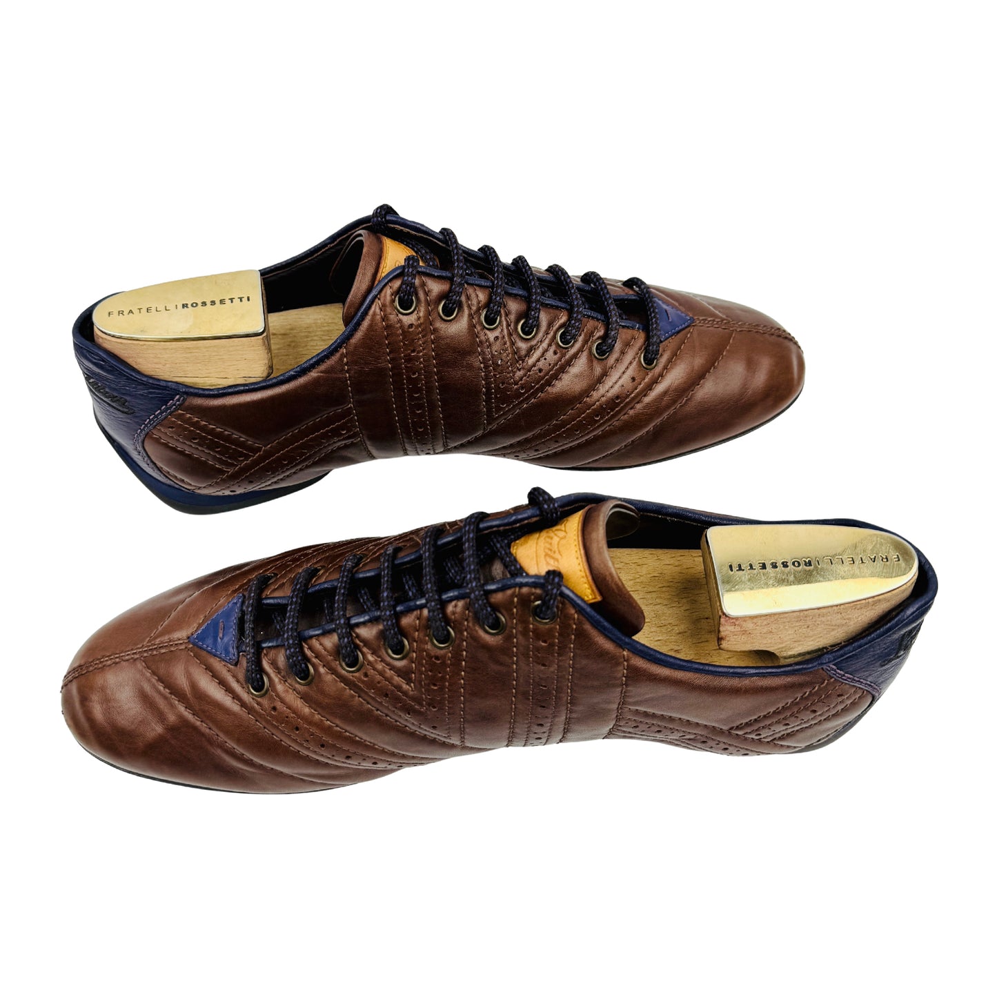 Louis Vuitton Men's Brown Leather Sneakers (Size 44)