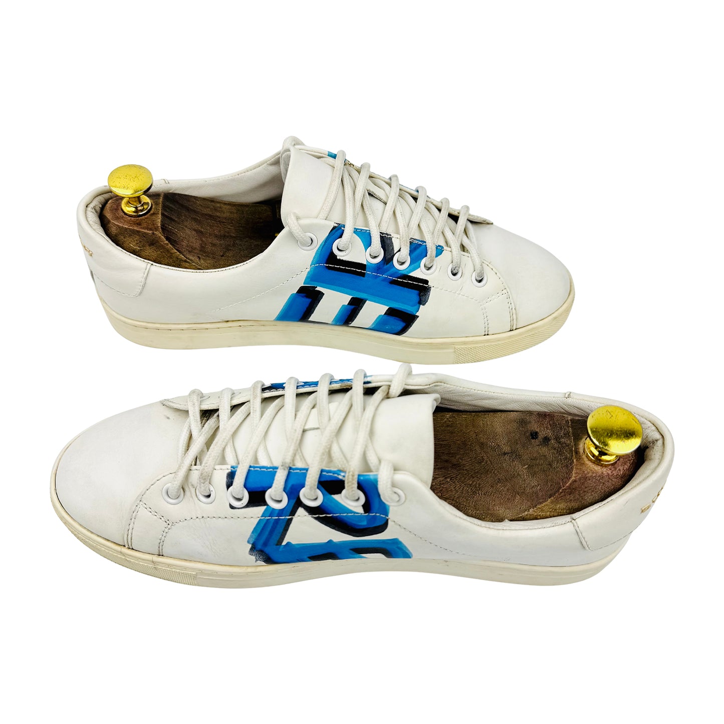 Burberry Men's Low-Top White Sneakers (Size 40/40.5)