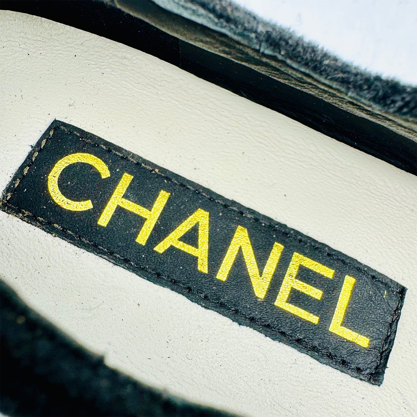 Chanel Mary Jane Black White Ballet Flats (Size 36)