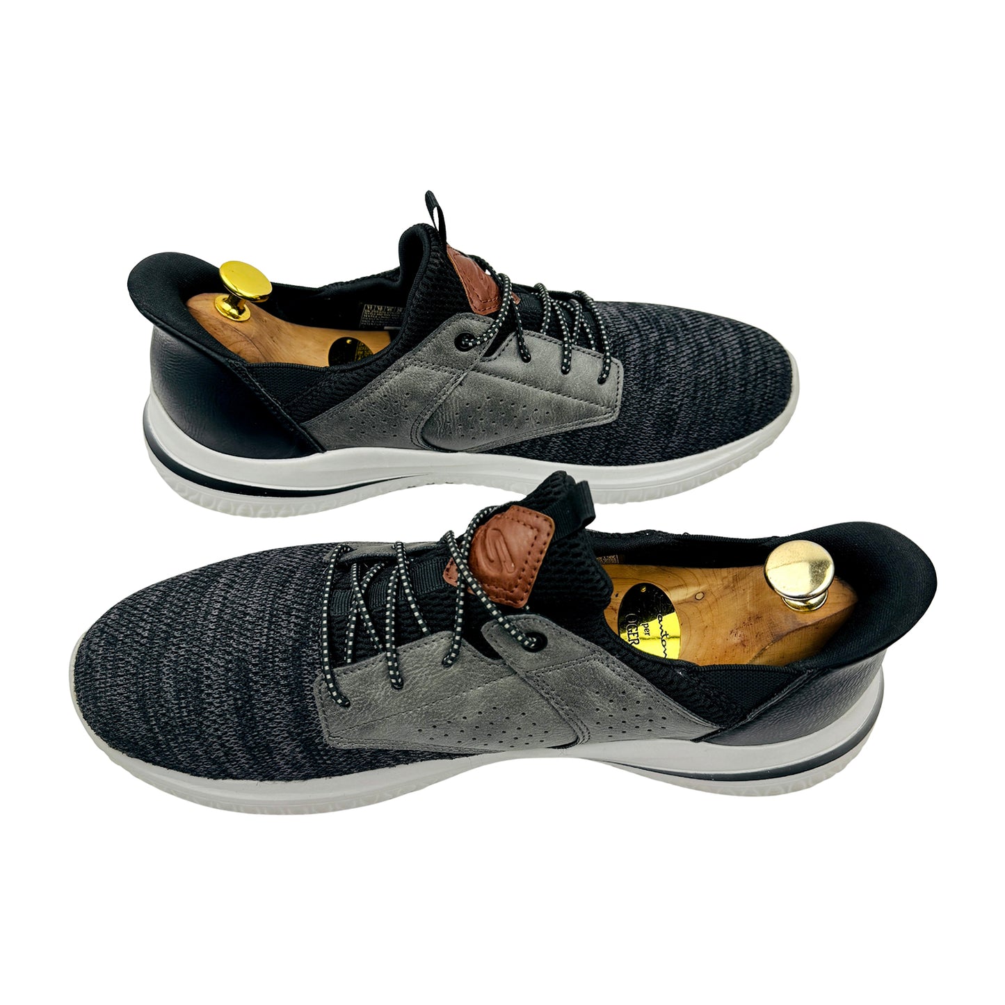 Skechers Men's Delson Swift Fit Shoes (Size 45) - 255101 BKGY