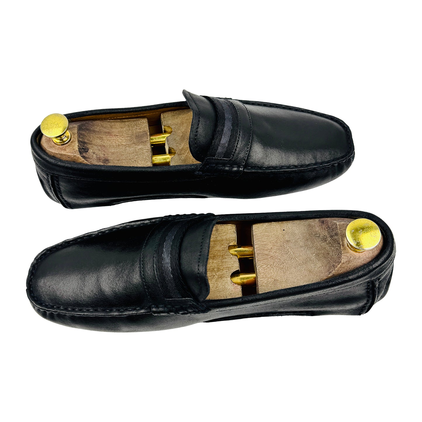 Bally Men's Black Leather Driving Loafers (Size 42.5)