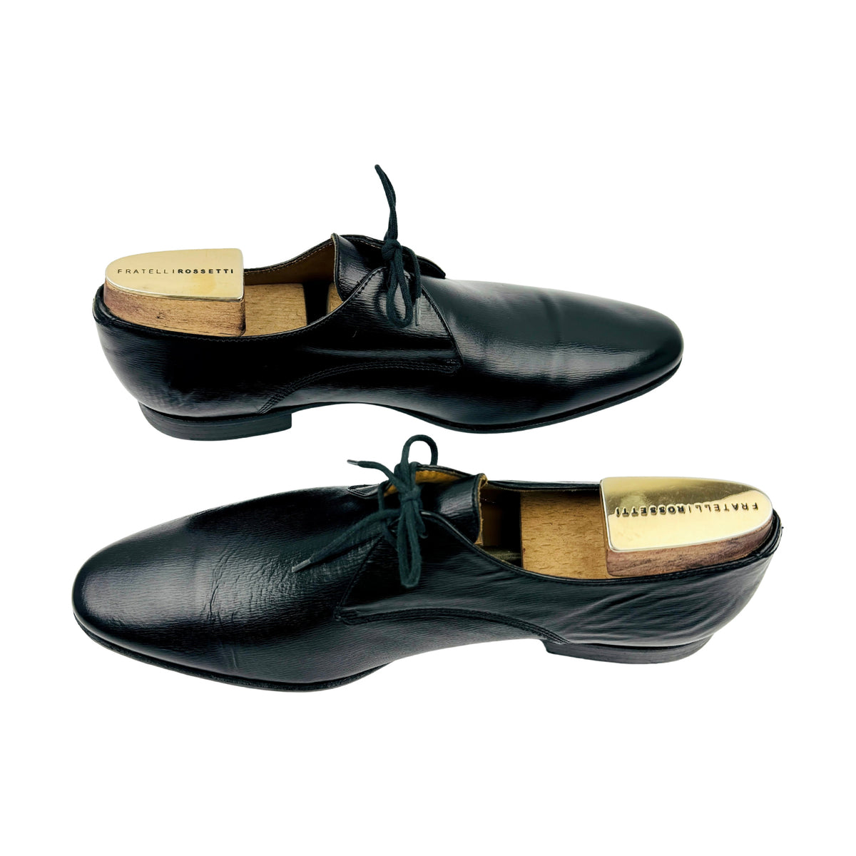 Burberry Men's Black Leather Derby Shoes (Size 43/43.5)