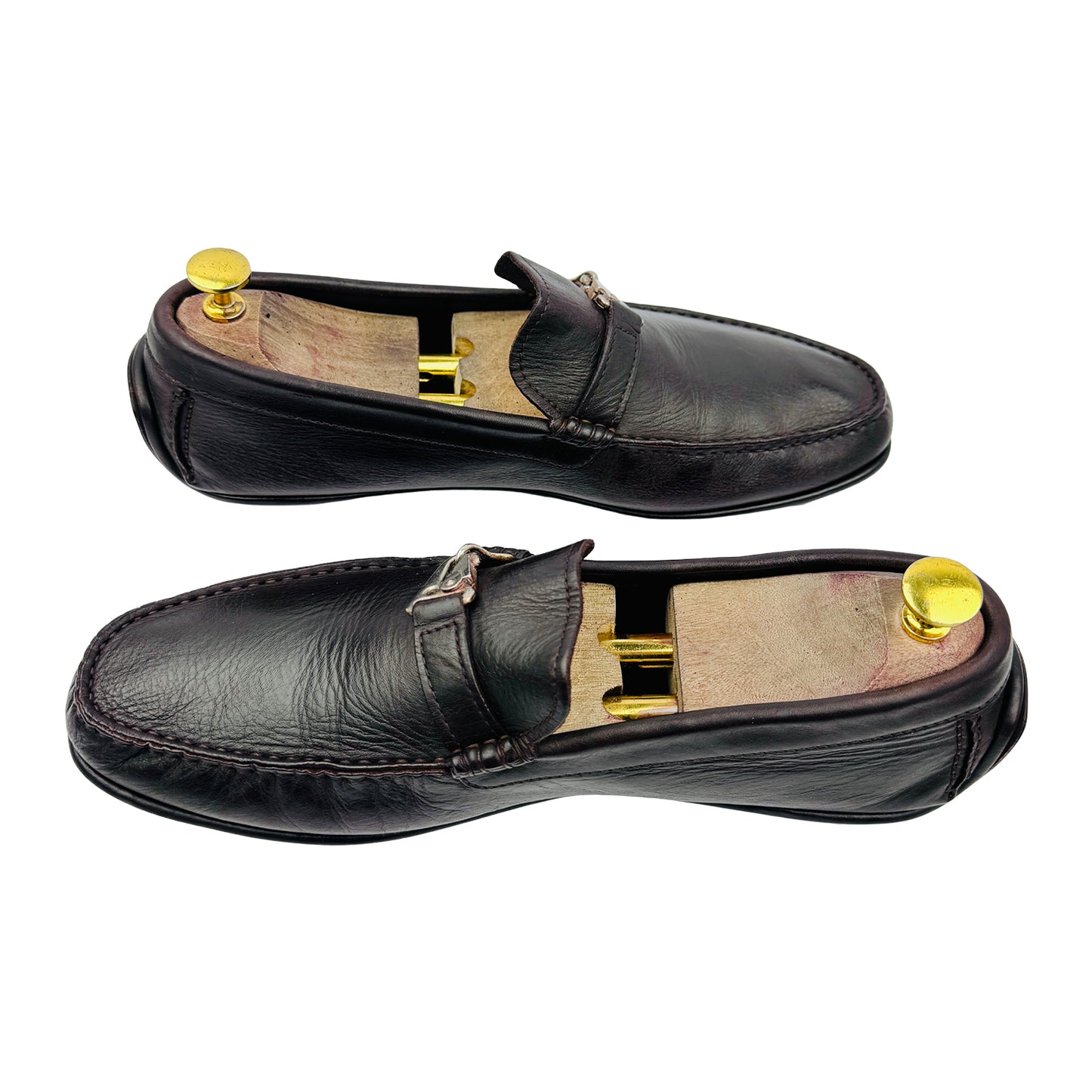 Ermenegildo Zegna Dark Brown Leather Loafers (Size 42.5/43)