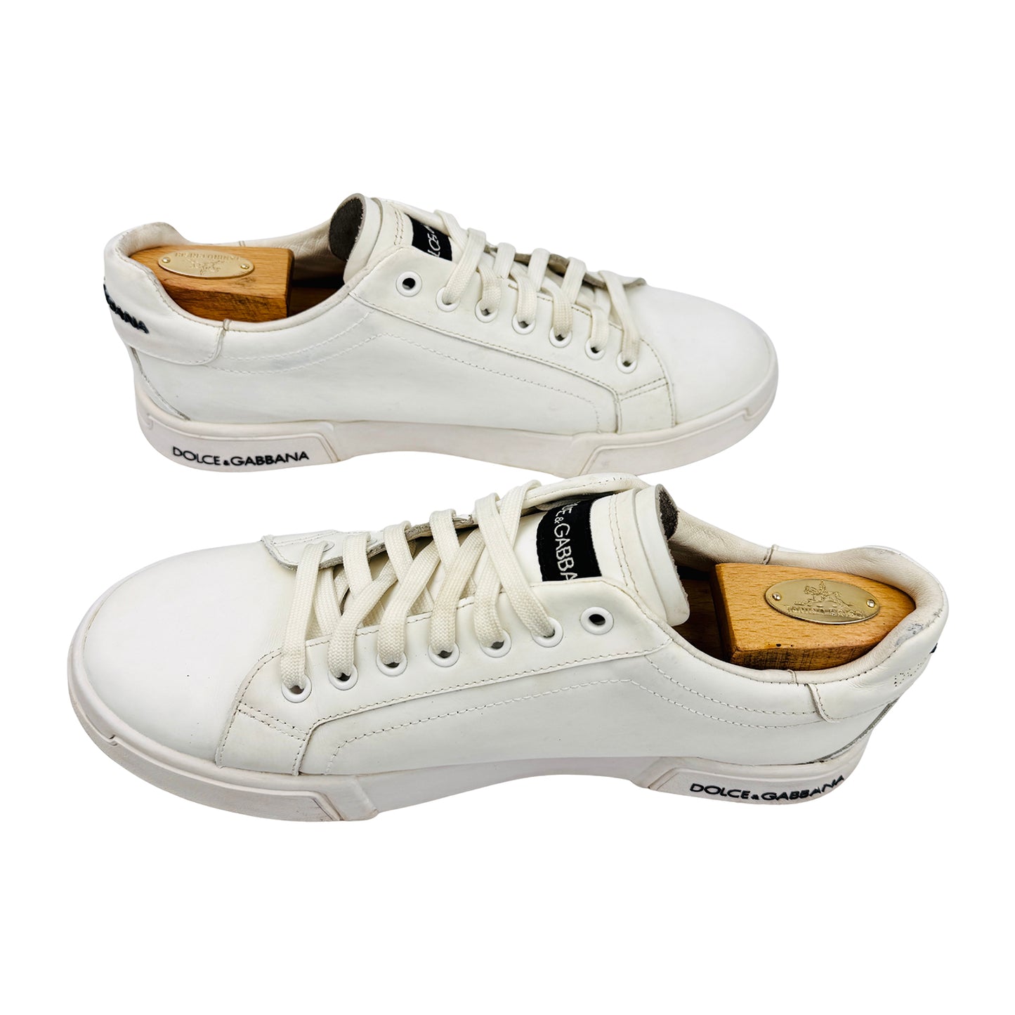 Dolce & Gabbana Portofino White Sneakers (Size 43/43.5)