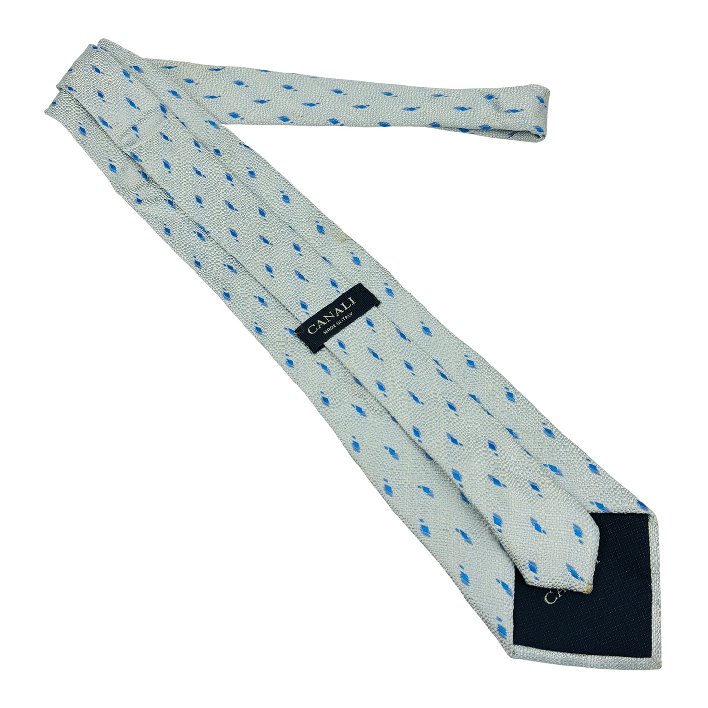 Canali Light Blue 'Diamond Pattern' Tie (Size Regular)