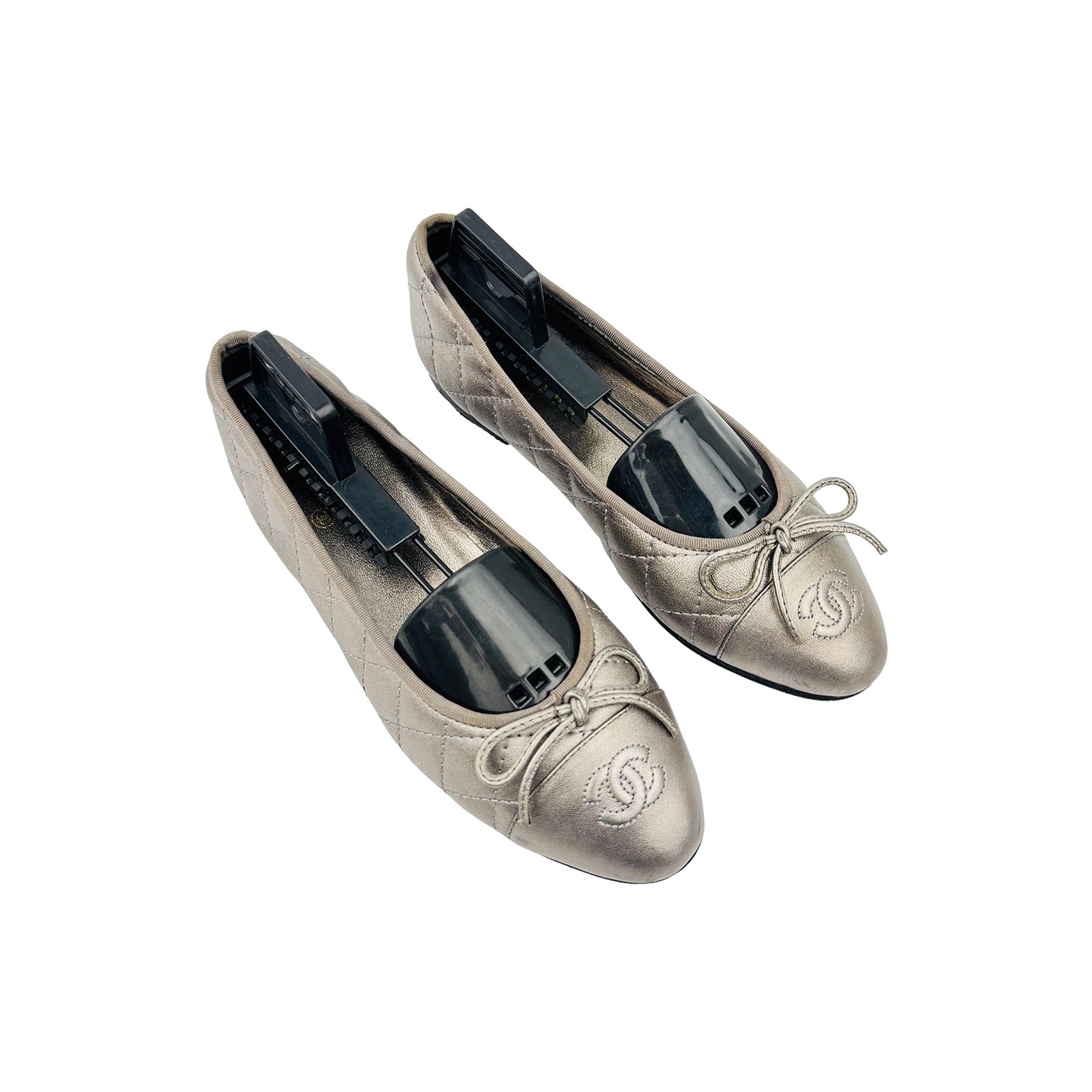 Chanel Quilted Ballet Flats (Size 37) - G028199