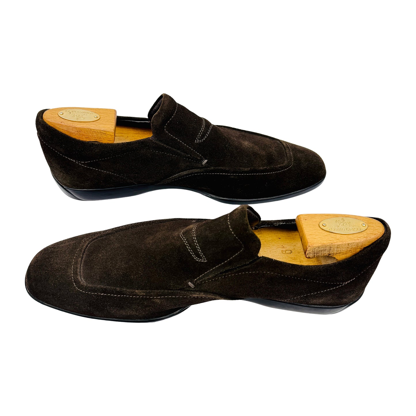 Tod's Dark Brown Suede Jazz Penny Loafers (Size 42.5)