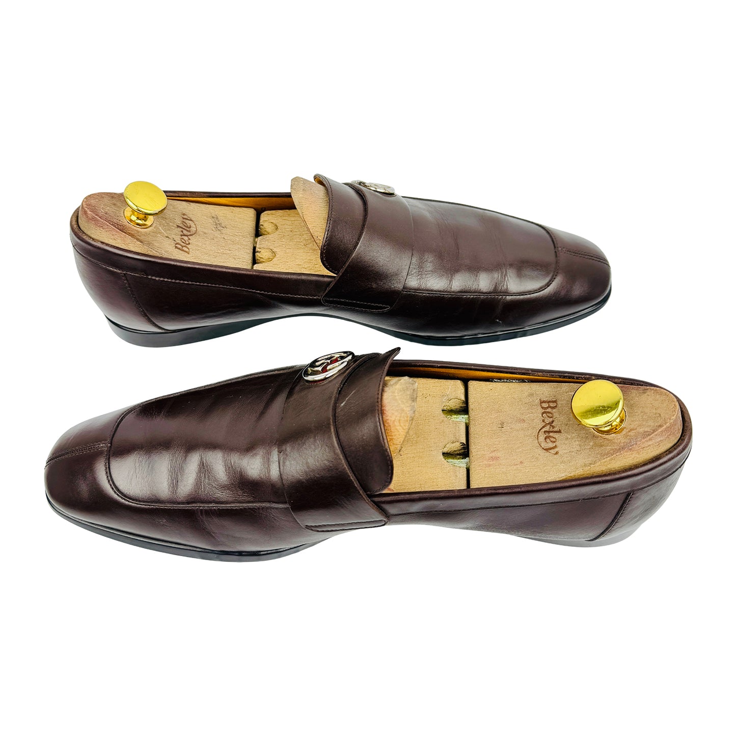 Gucci Men's Dark Brown GG Loafers (Size 44/44.5) - 181827