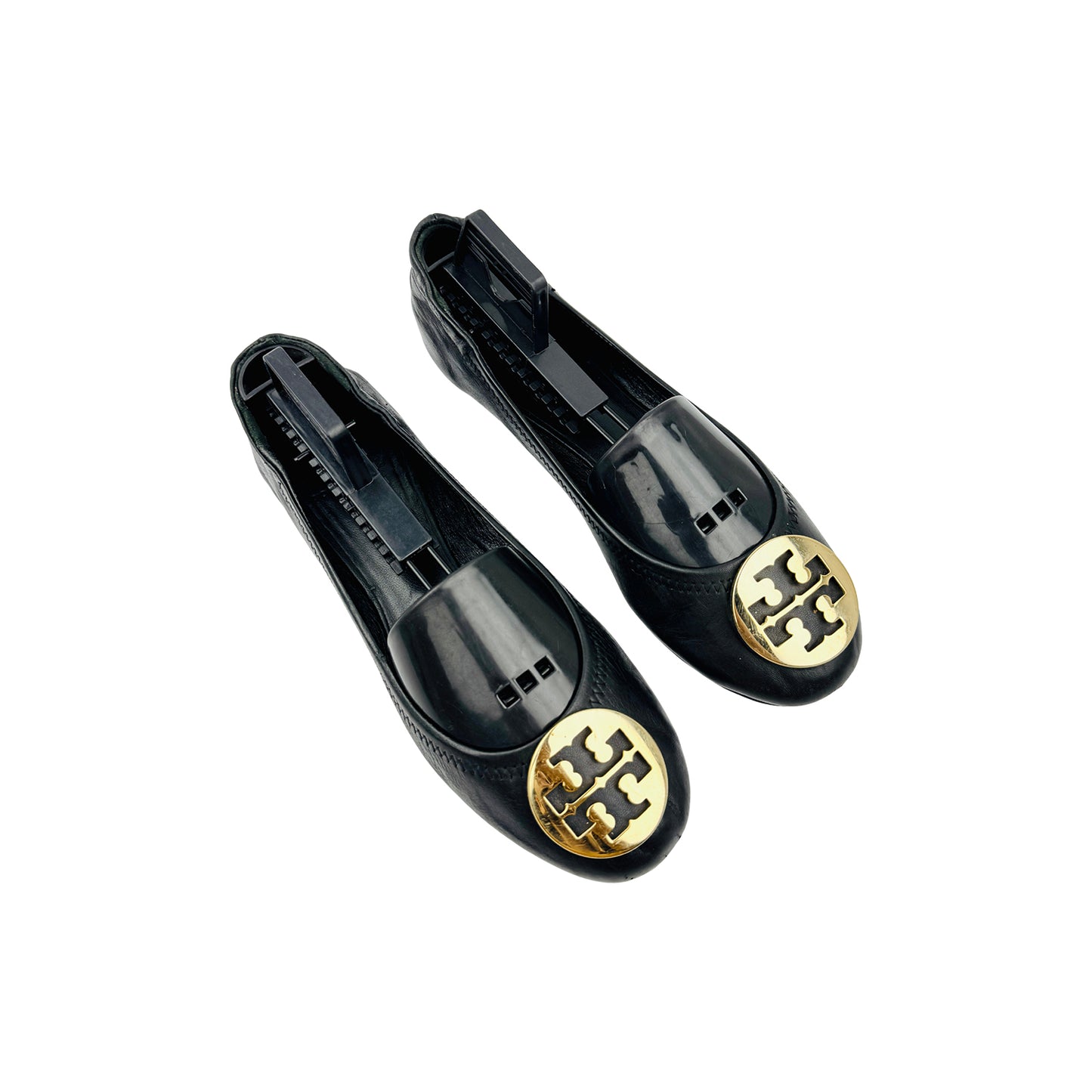 Tory Burch Reva Black Ballet Flats (Size 38/38.5)