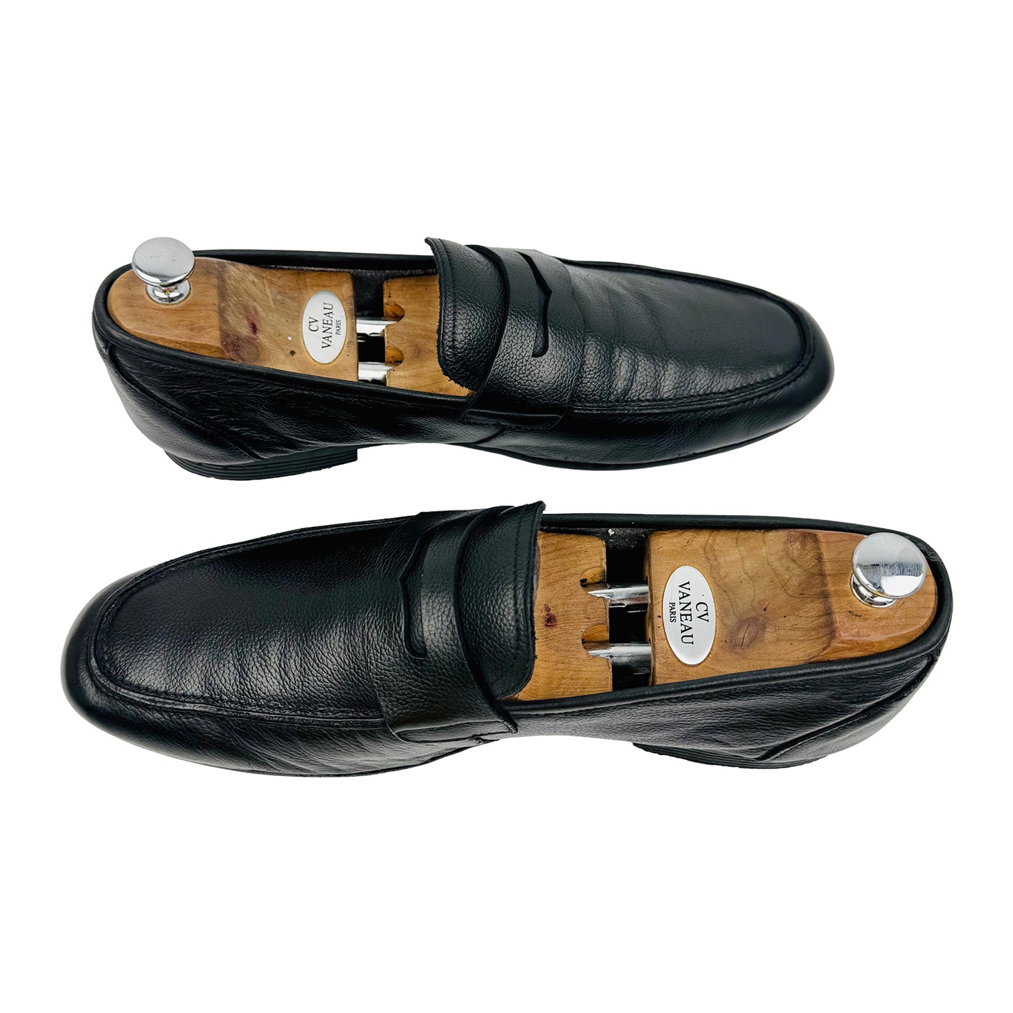 Bruno Magli Lastra Black Leather Loafers (Size 46)