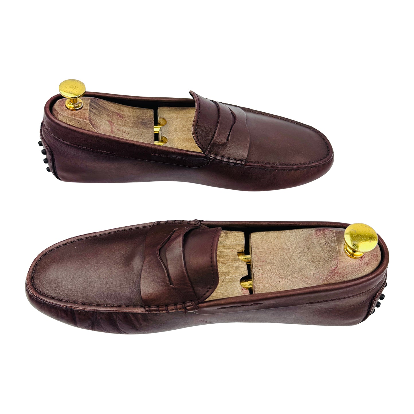 Tod's Brown Leather Gommino Driving Loafers (Size 42)