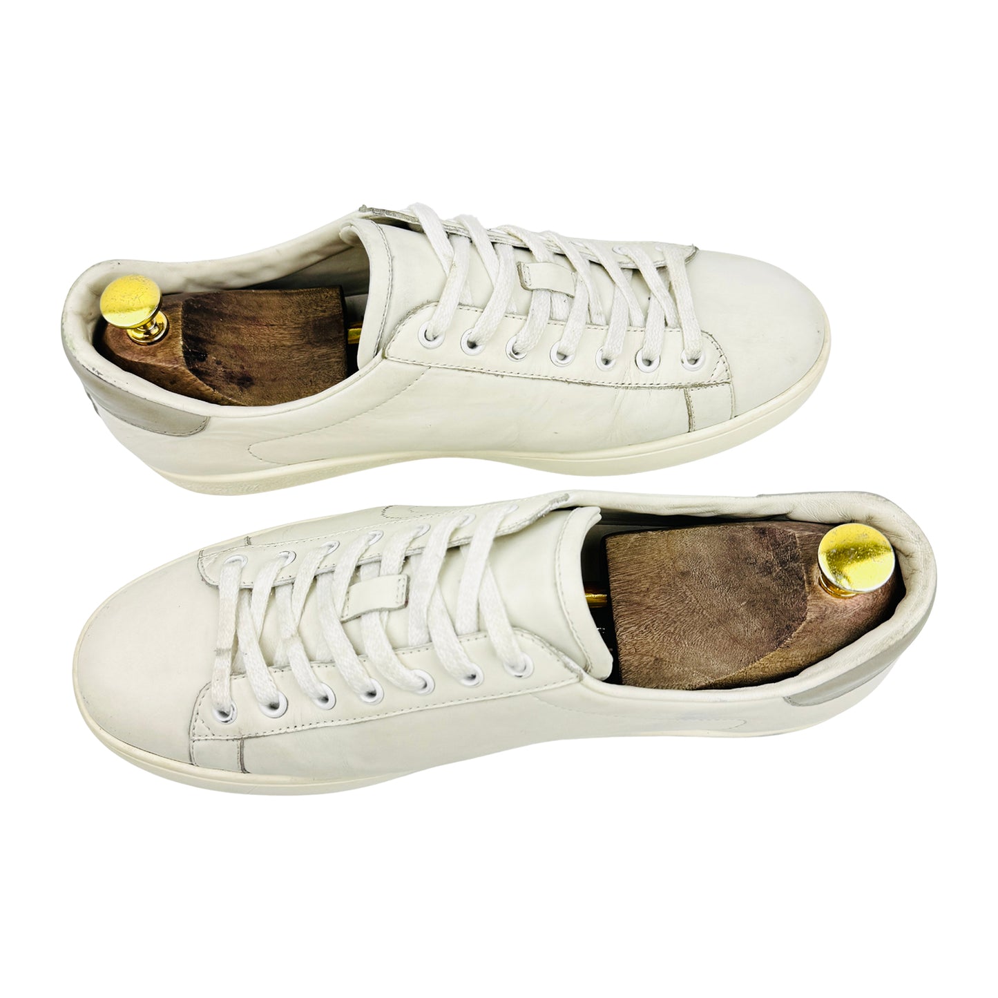 Gucci Ace Perforated Interlocking G Sneakers (Size 43.5)