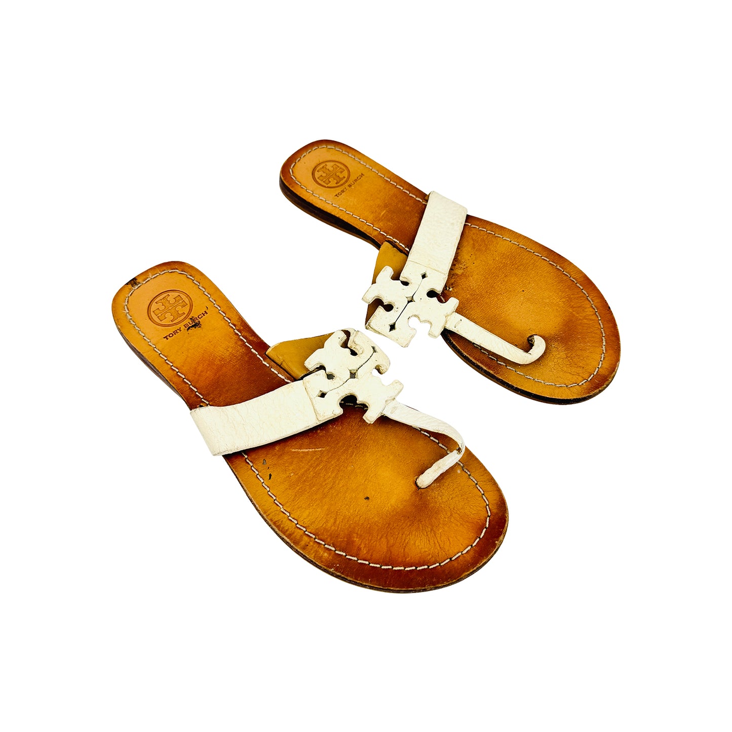 Tory Burch Women's Moore 'Ivory' Flip Flops (Size 38.5)