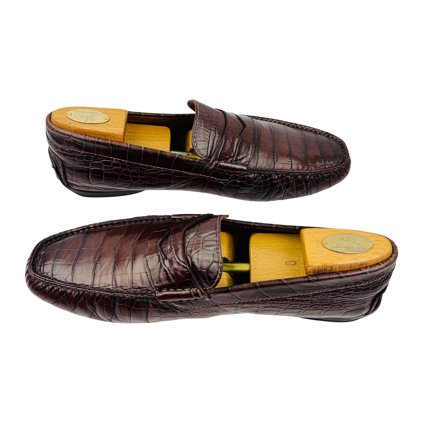 Santoni Men's Alligator Leather Loafers (Size 43.5)