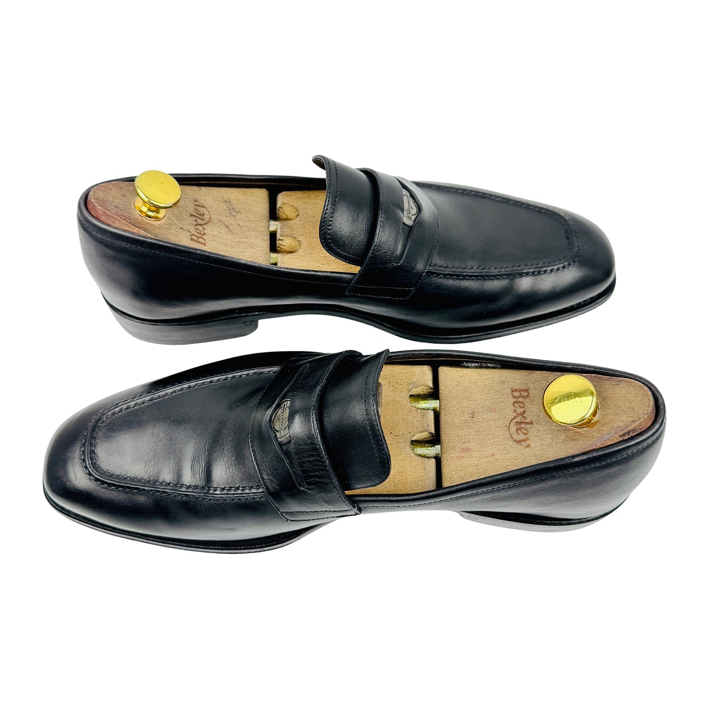 Salvatore Ferragamo Men's Black Penny Loafers (Size 43)