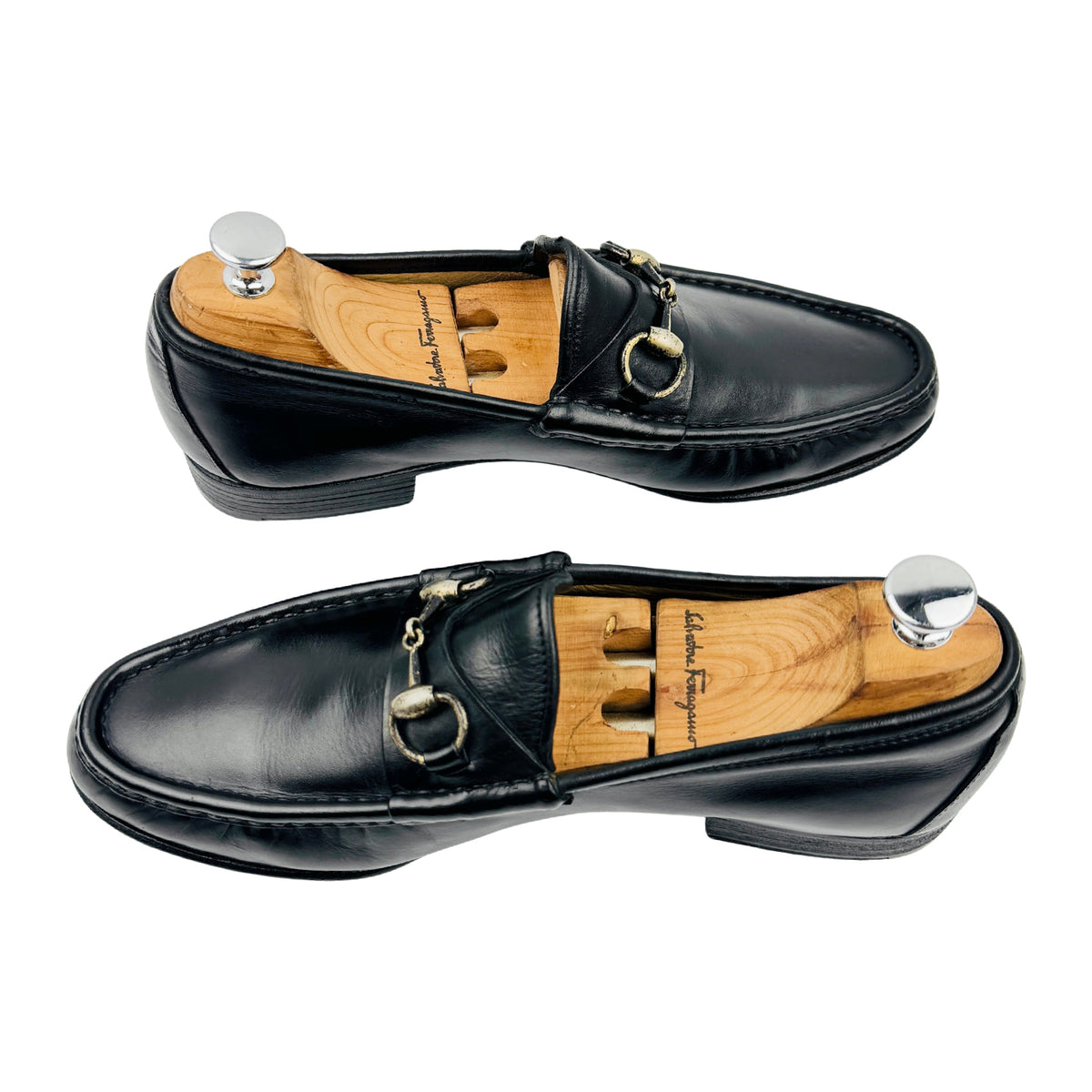 Gucci Black Leather Horsebit Italian Loafers (Size 41)