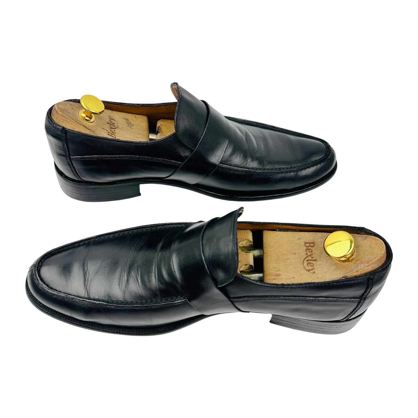 ZARA Men's Black Leather Spain Made Loafer (Size 43)