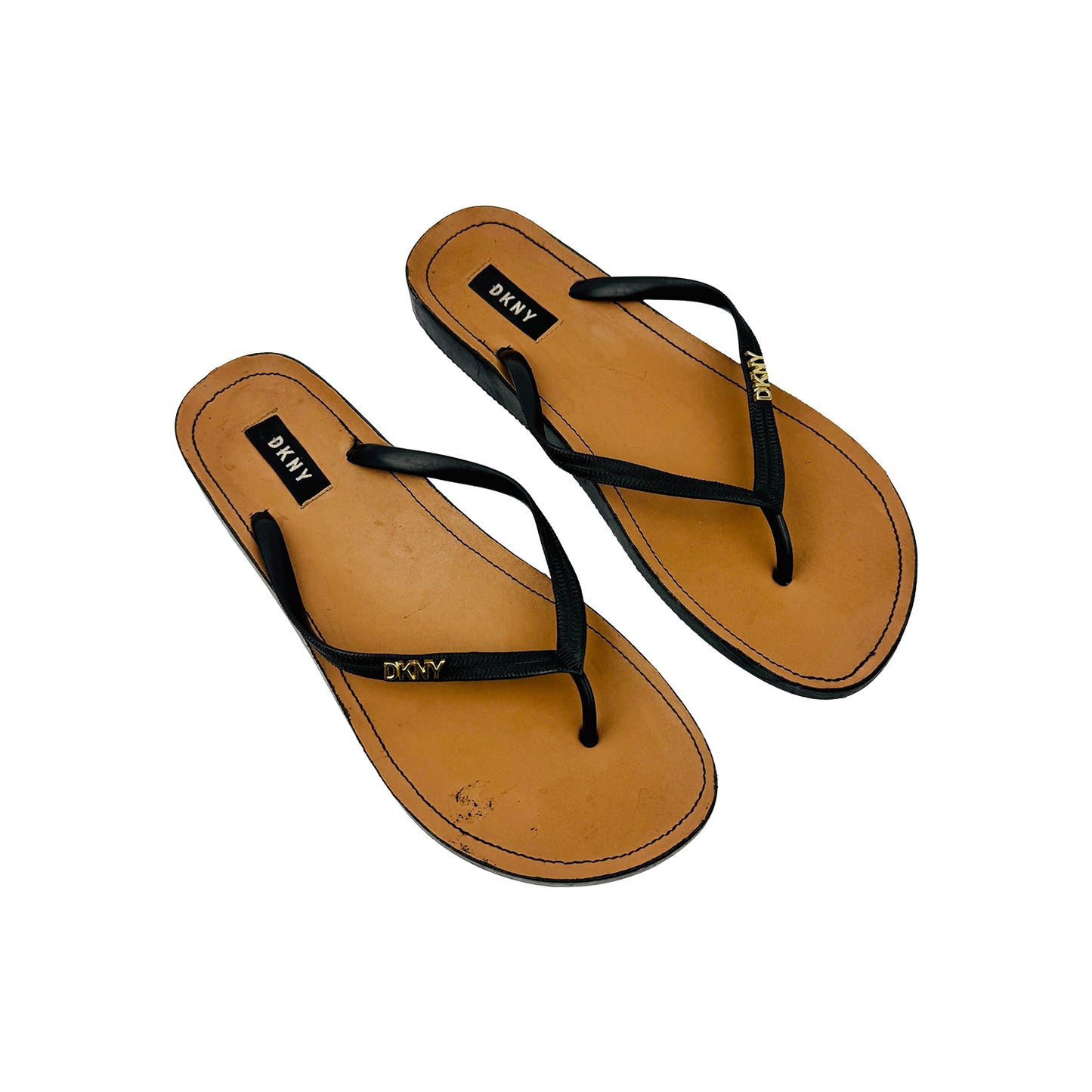 DKNY Women's Madi 'Black Brown' Slippers (Size 38.5/39)