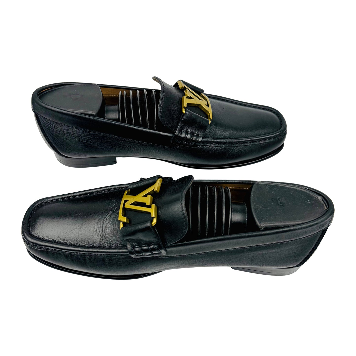 Louis Vuitton Montaigne LV Logo Black Loafer (Size 41/41.5)