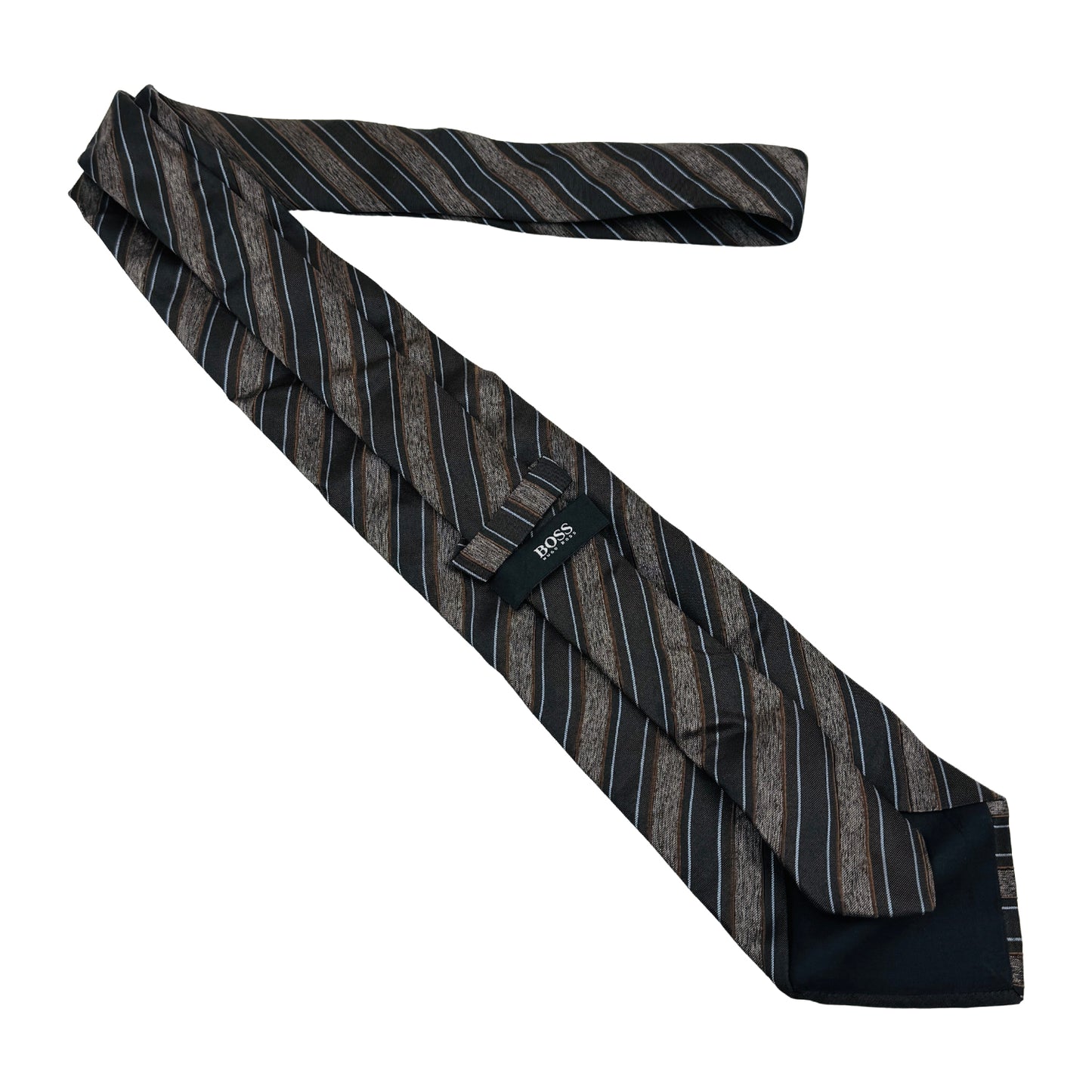 Hugo Boss Black 'Textured Diagonal Stripes' Tie (Size Regular)
