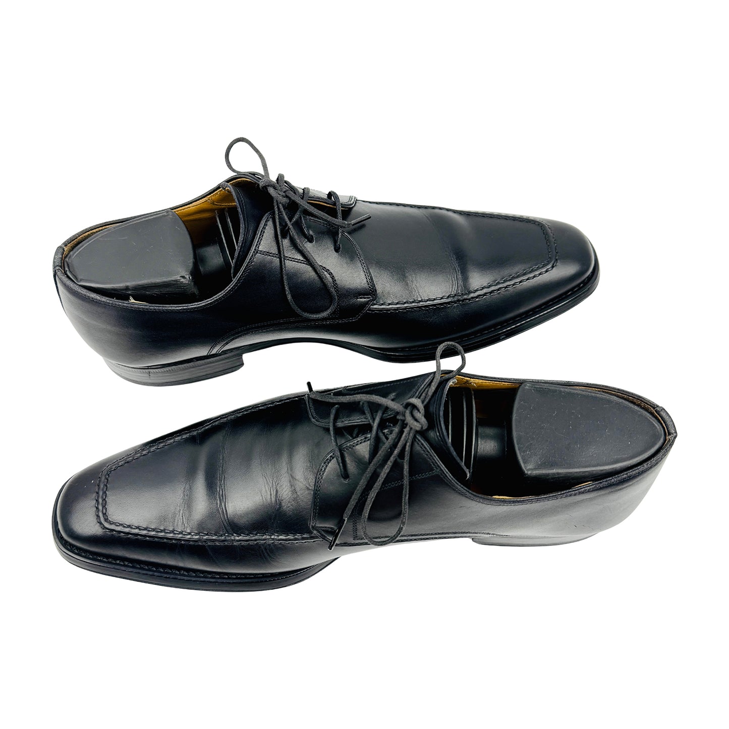Magnanni Men's Pardo Black Derby Shoes (Size 41) - 13723