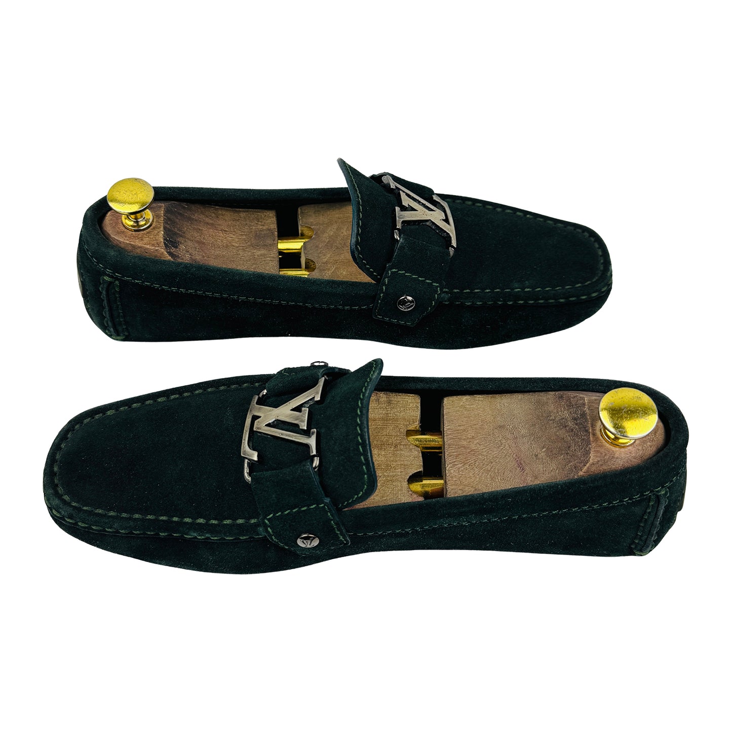 Louis Vuitton Monte Carlo Dark Green Loafers (Size 42/42.5)
