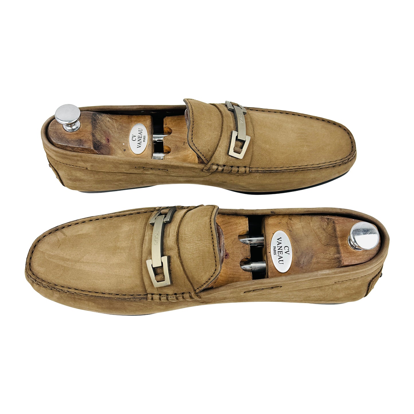 Tod's Men's Beige Suede Italian Loafers (Size 46)