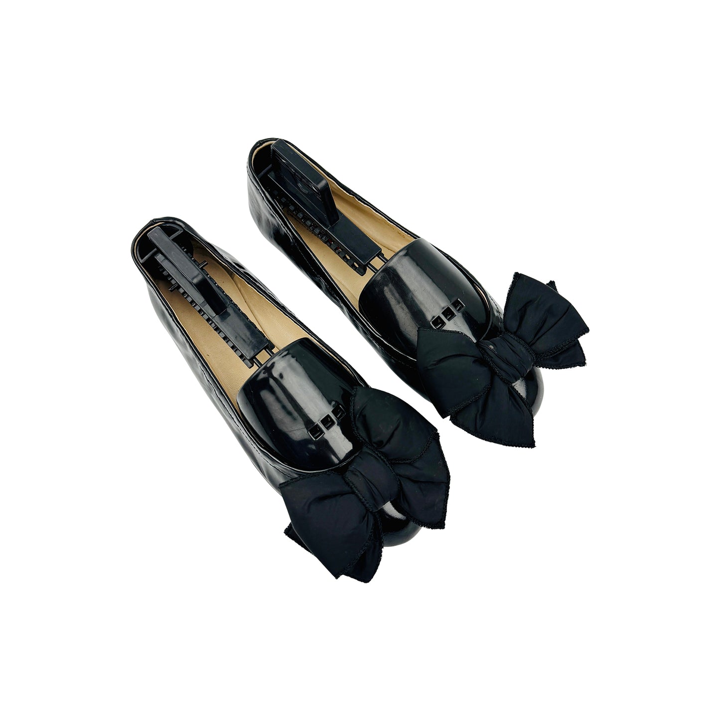 Prada Black Patent Leather Flats (Size 36.5) - 3F5455