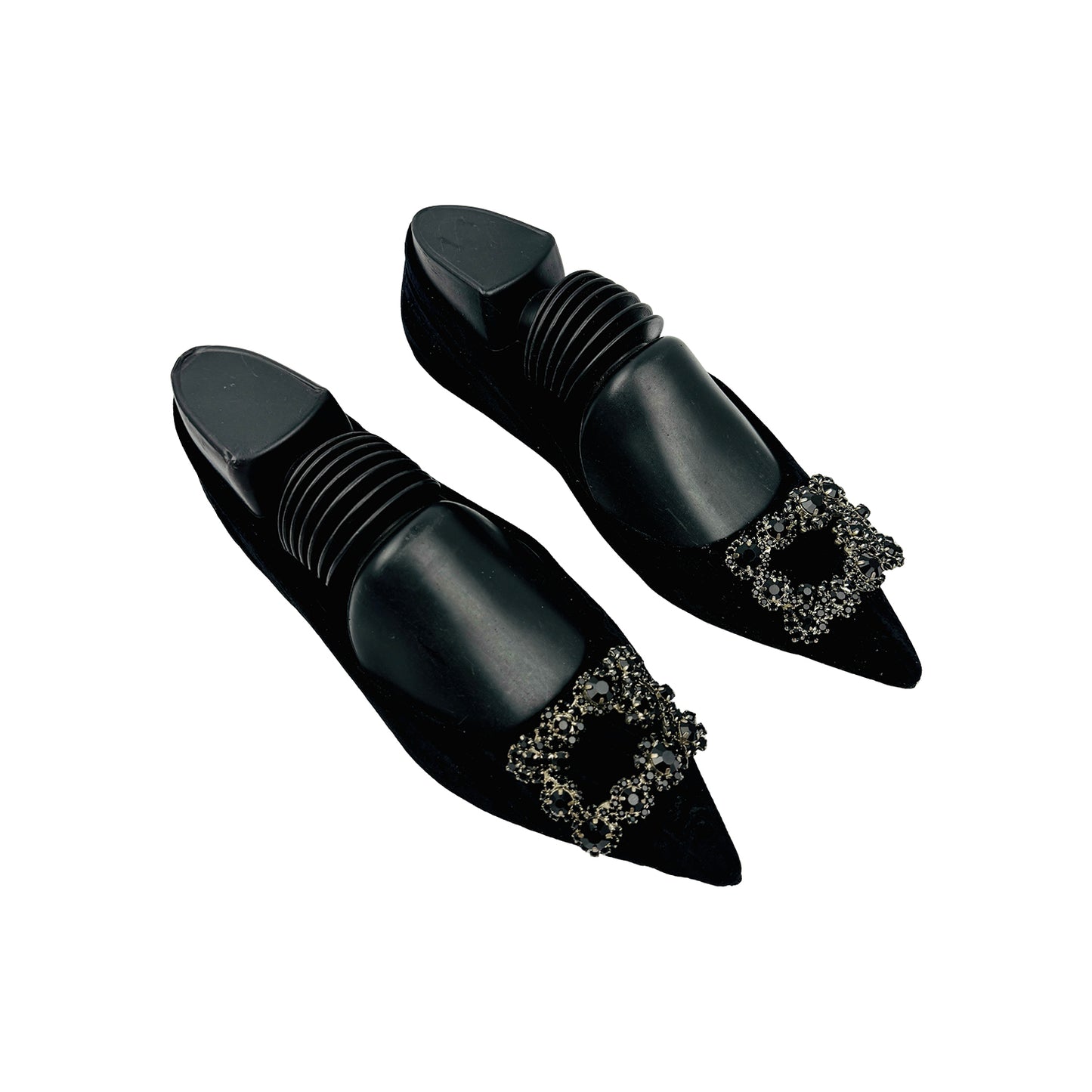Roger Vivier Black Velvet Ballet Flats (Size 39)