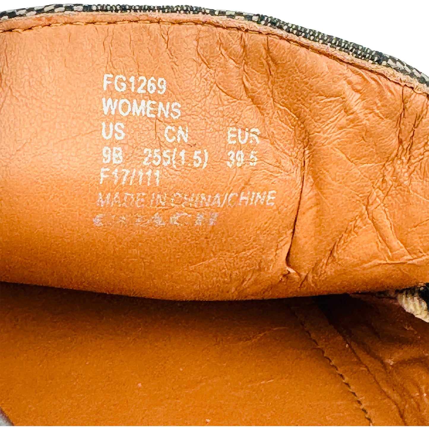 Coach Signature Coin Driver Loafers (Size 39.5) - FG1269