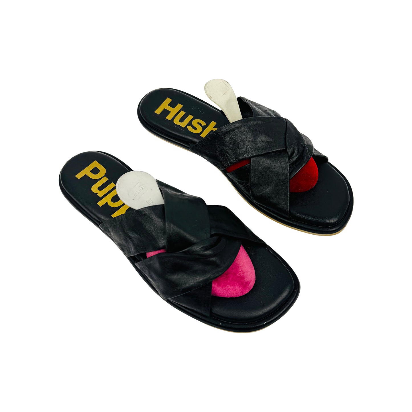 Hush Puppies Women's Emily Black Flat Slippers (Size 41)