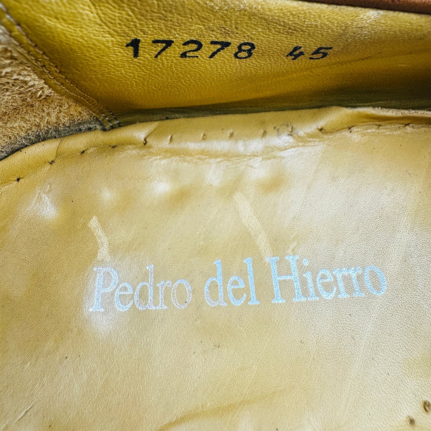 Pedro del Hierro Tan Leather Penny Loafers (Size 45)