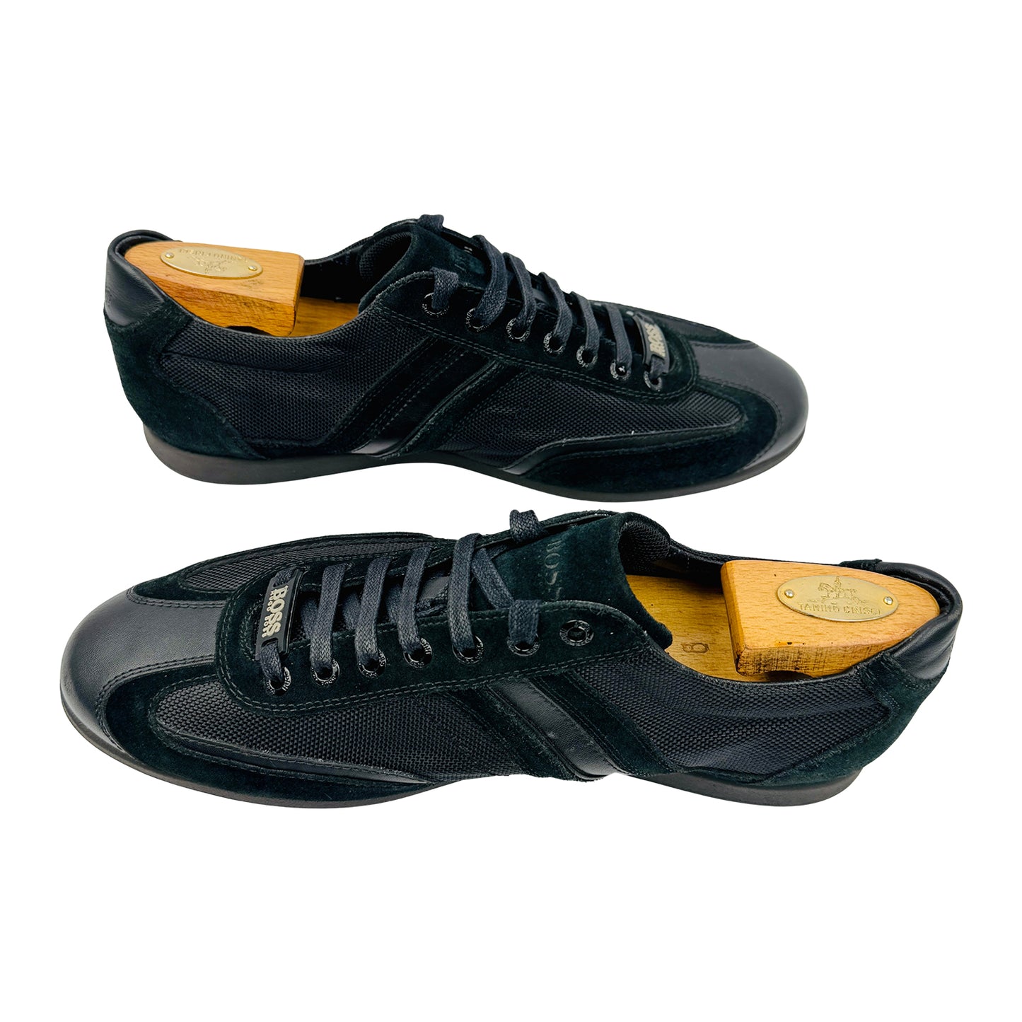 Hugo Boss Men's Stiven Black Sneakers (Size 43) - 50247608