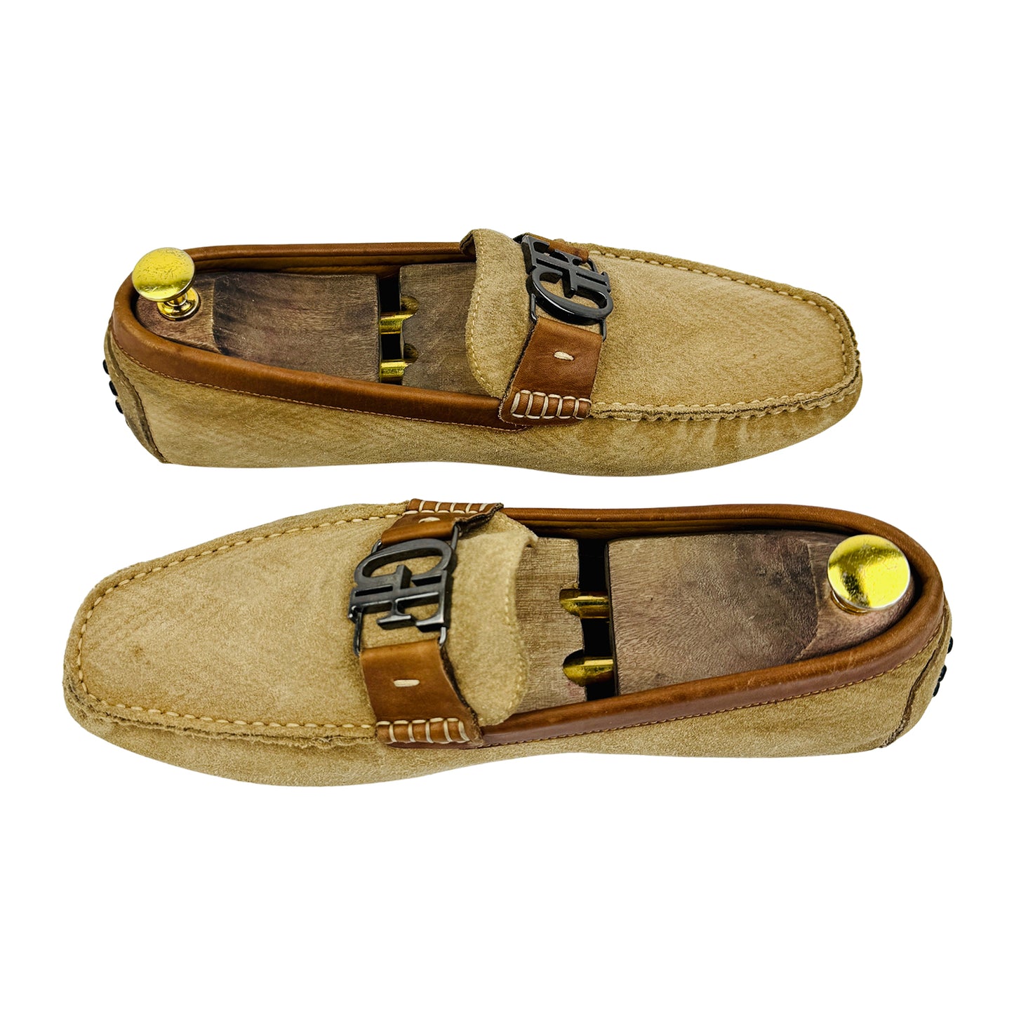 Gianfranco Ferré Men's Beige Driving Loafers (Size 42)
