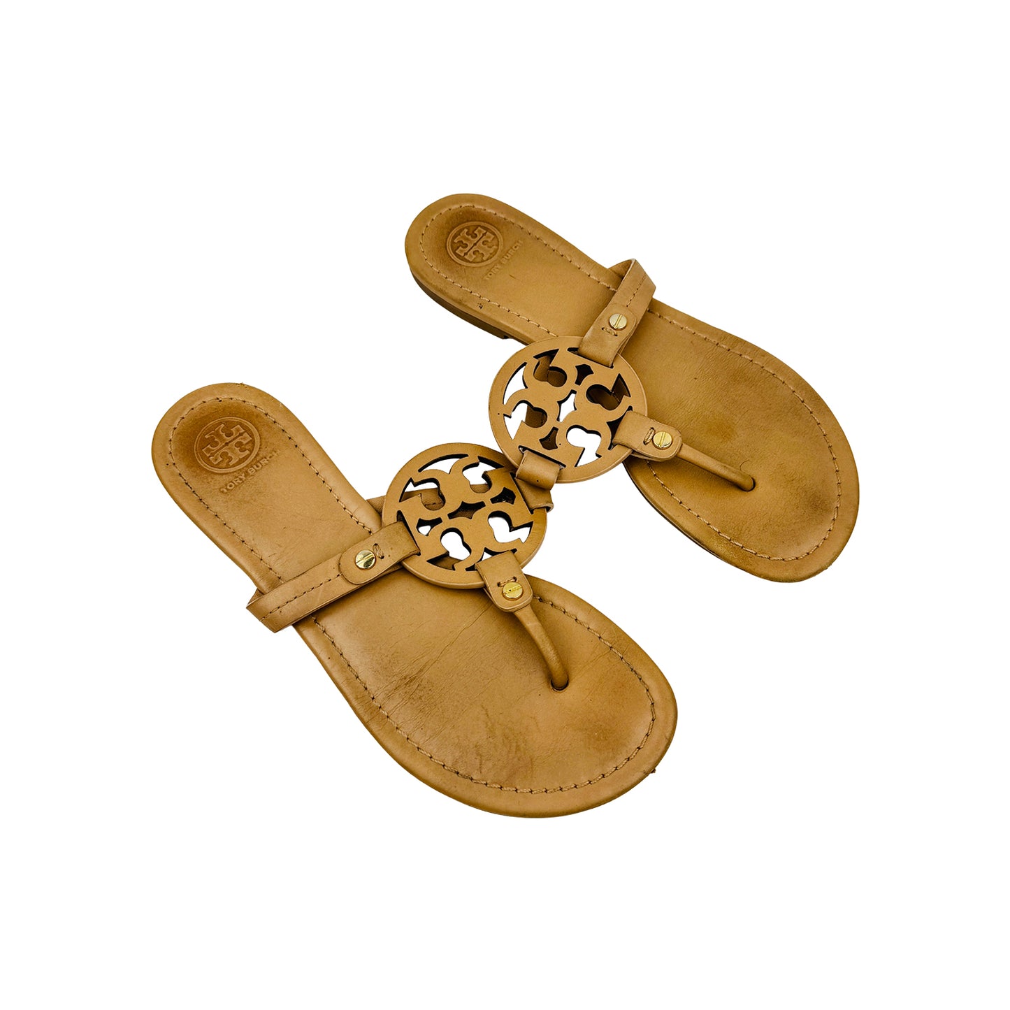 Tory Burch Miller Tan Thong Sandal Slippers (Size 37.5) - 5930
